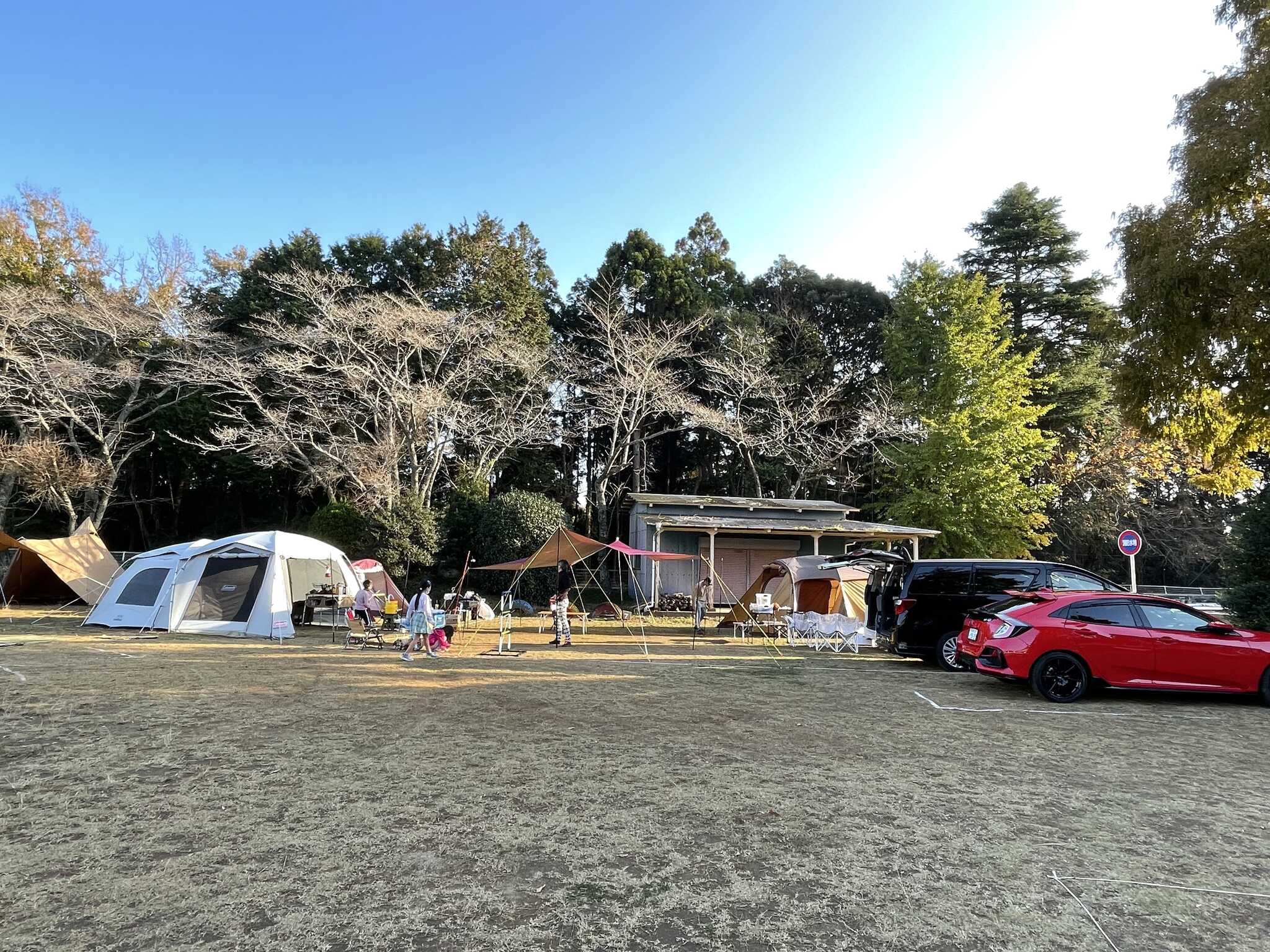今回は3区画で3家族だったので思いの外広々
