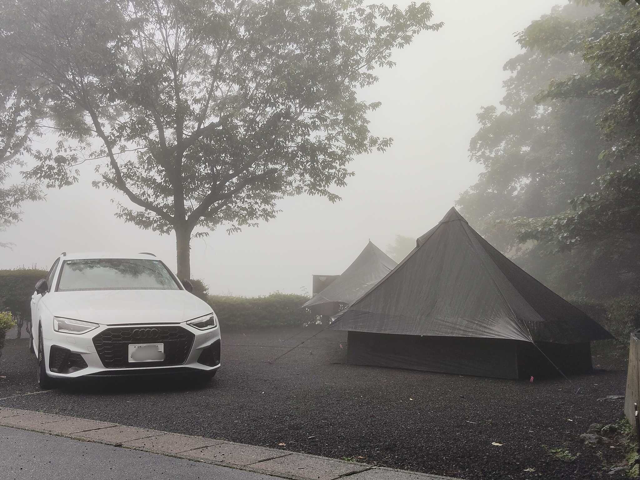 No.6サイトはすこーし広いです。変わりに富士山が見づらい。