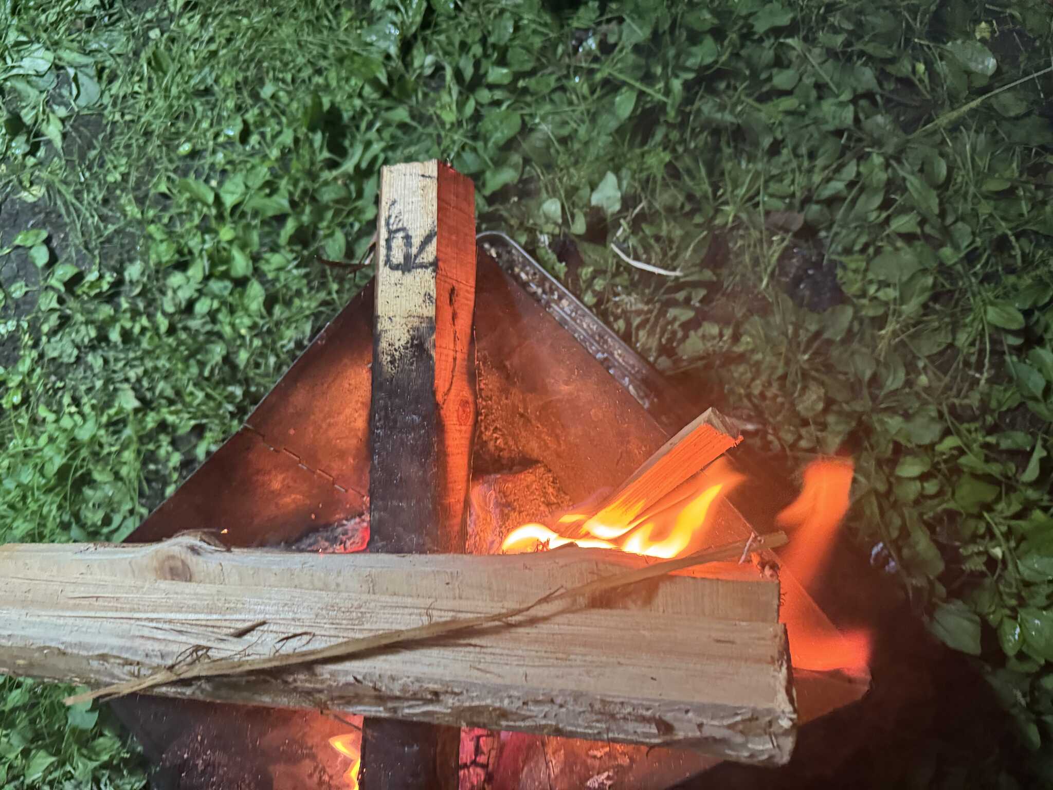 久しぶりの焚火でした