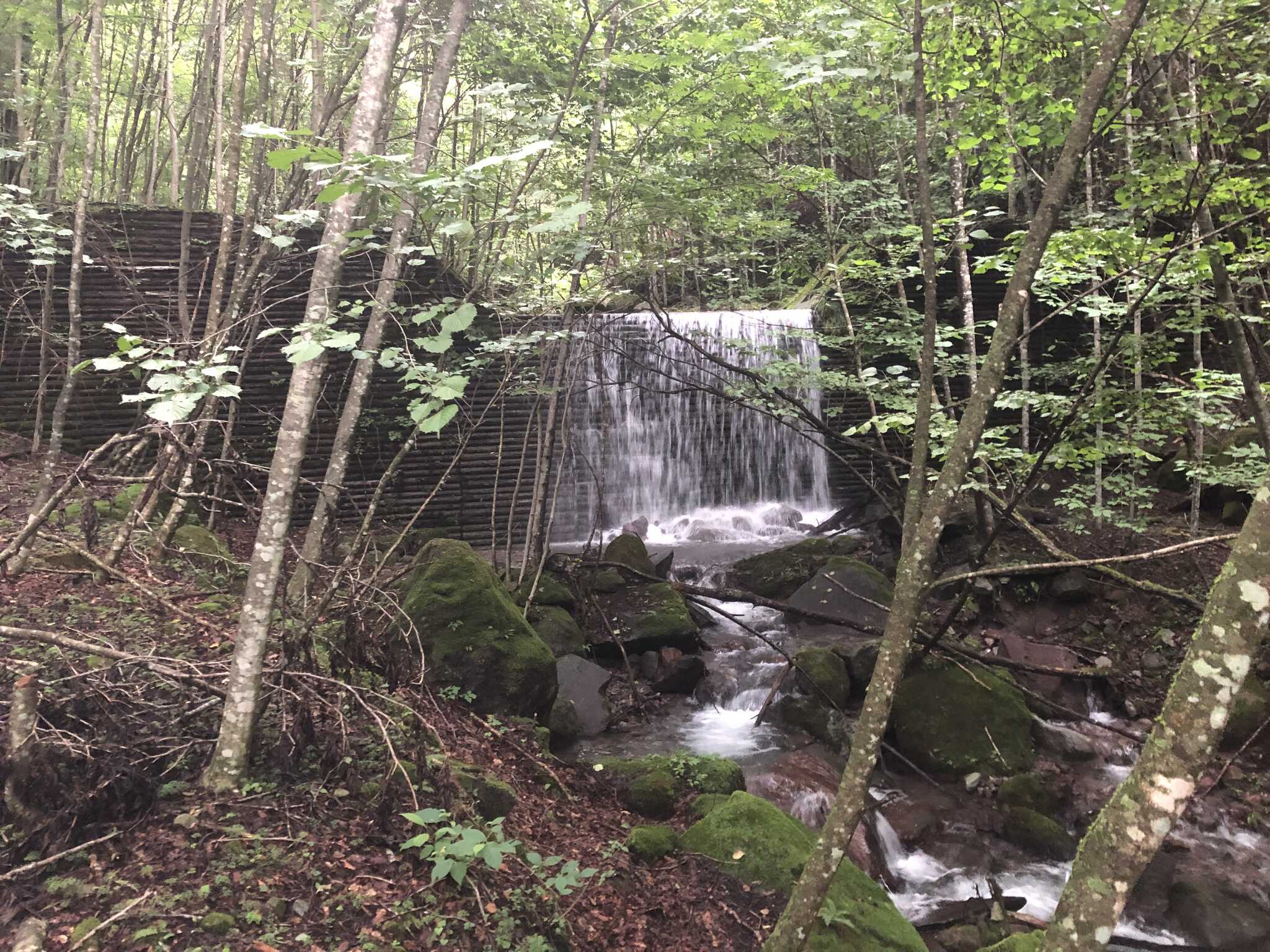 場内の滝