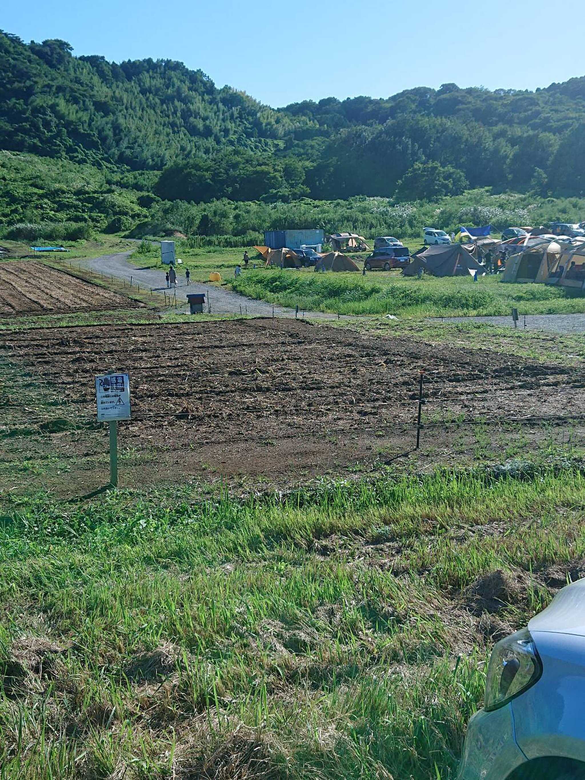 丘から見下ろした景色