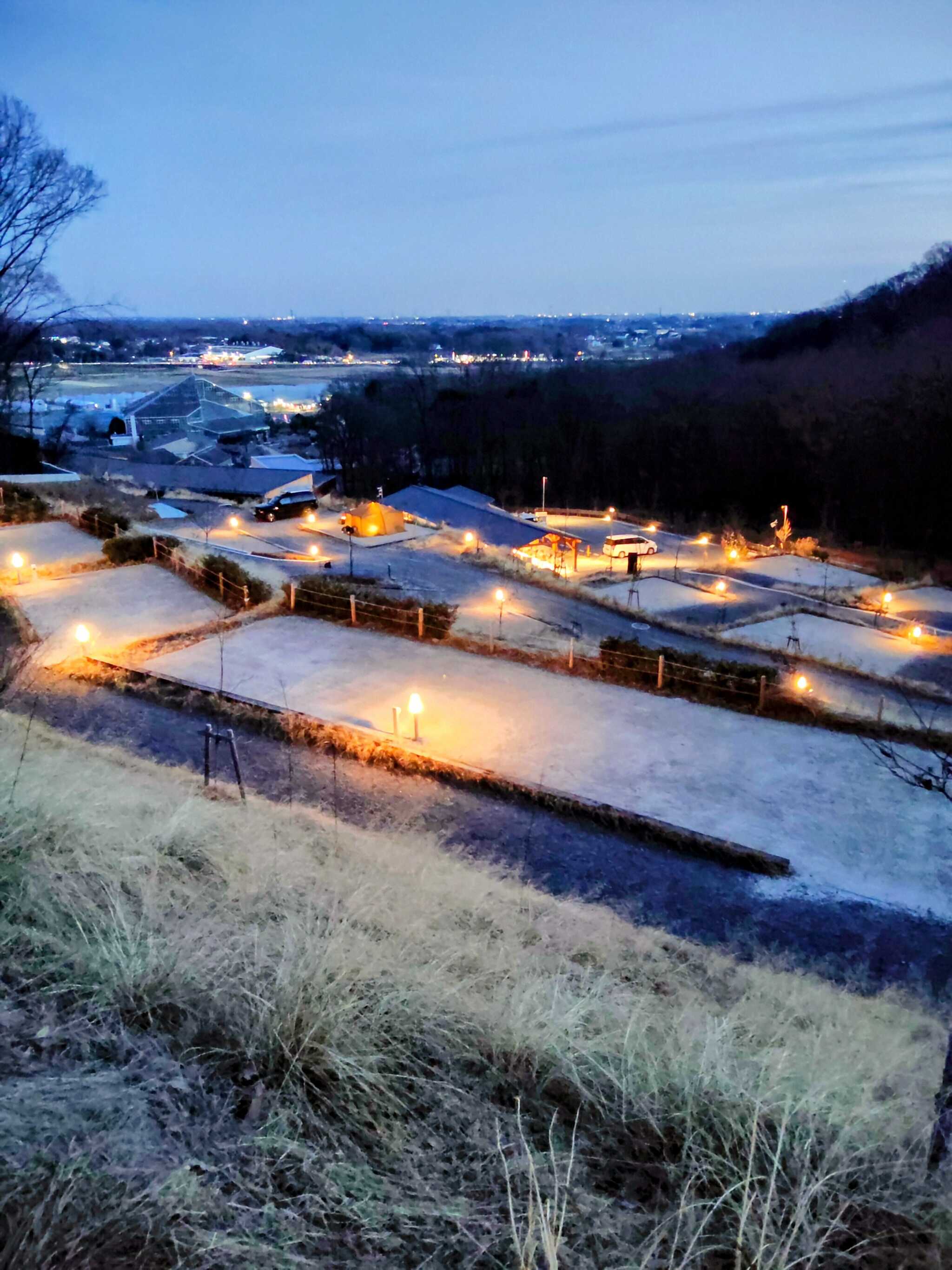キャンプ場上部から