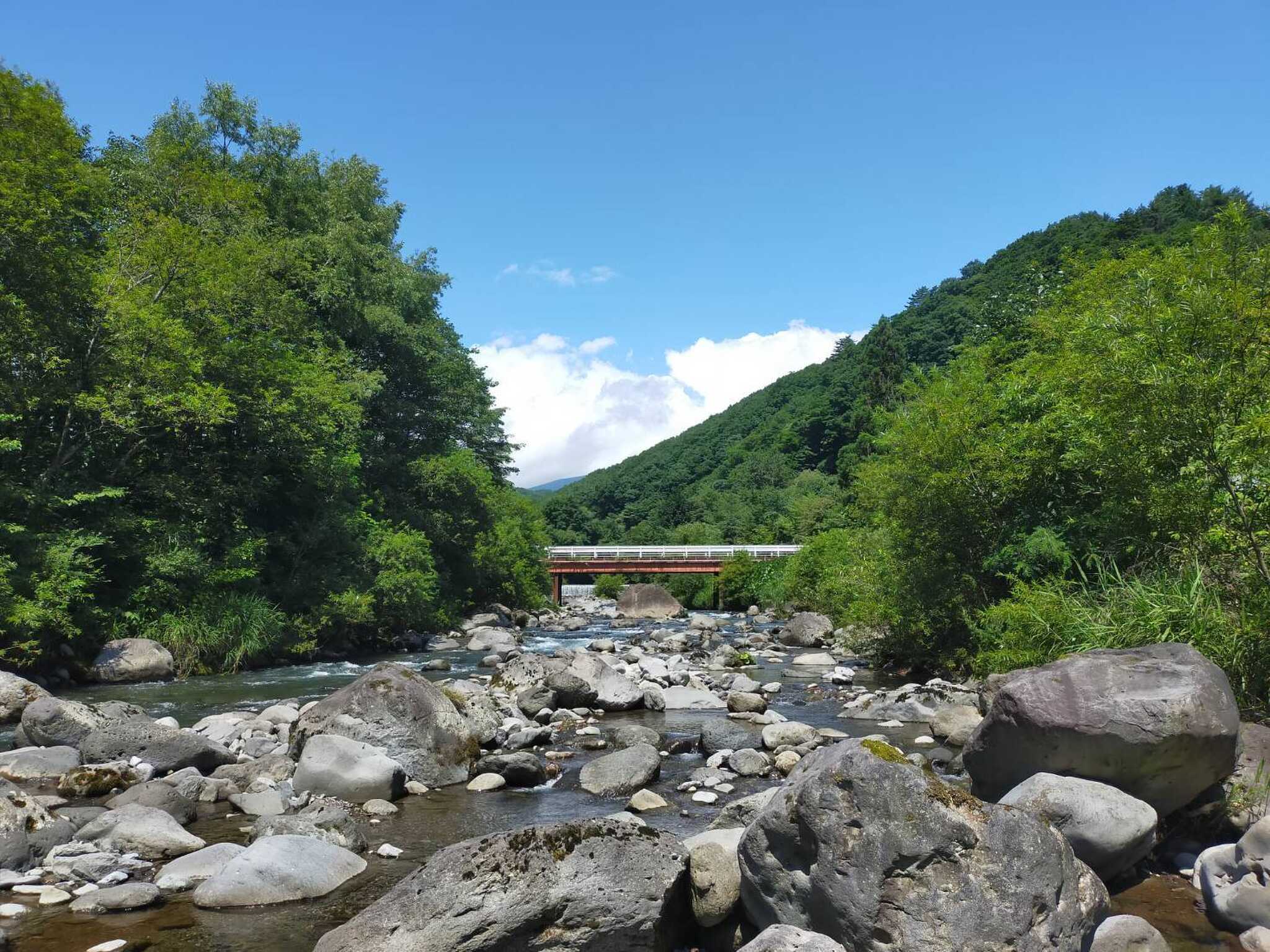 川原からの景色