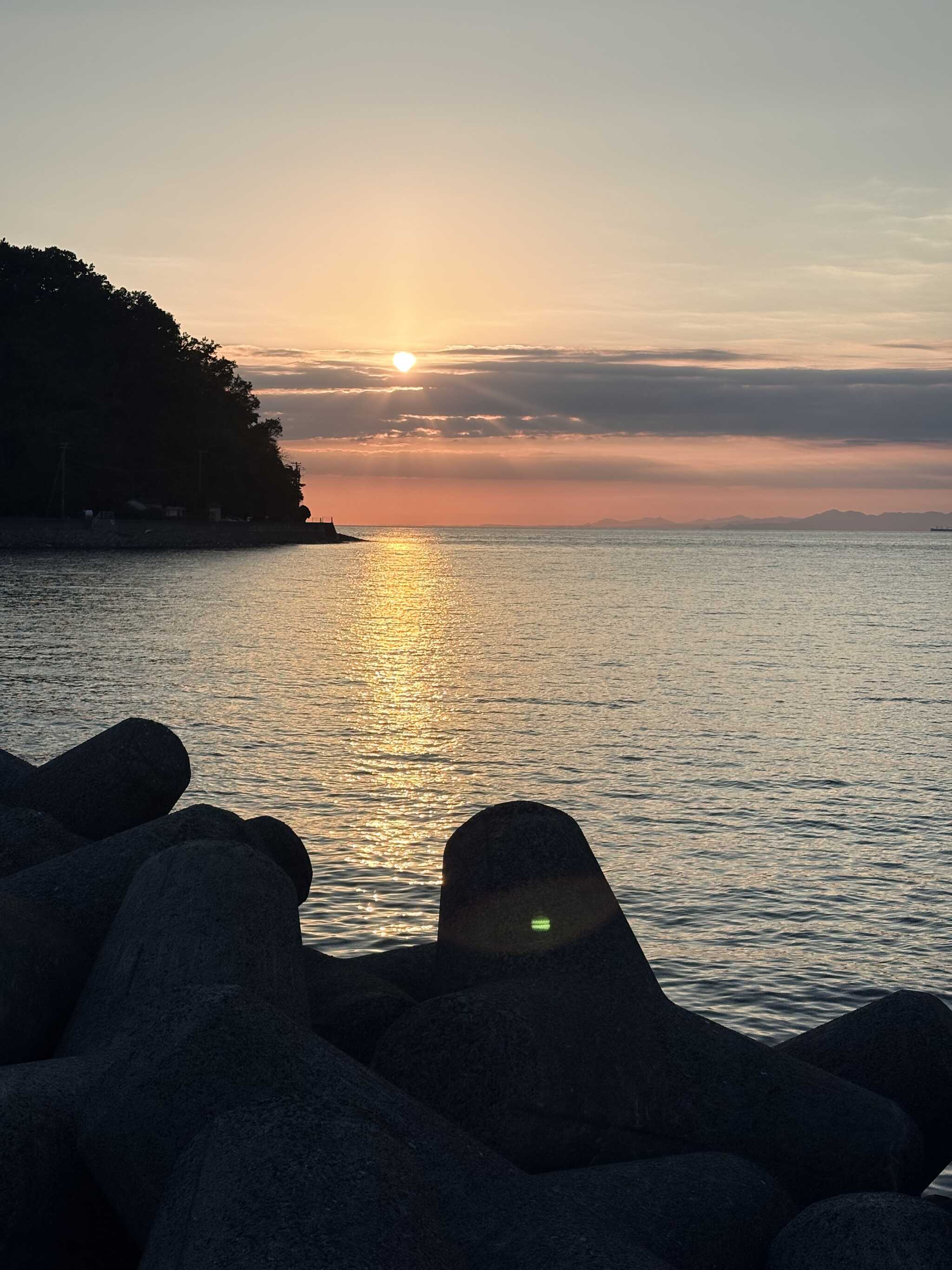 夕日