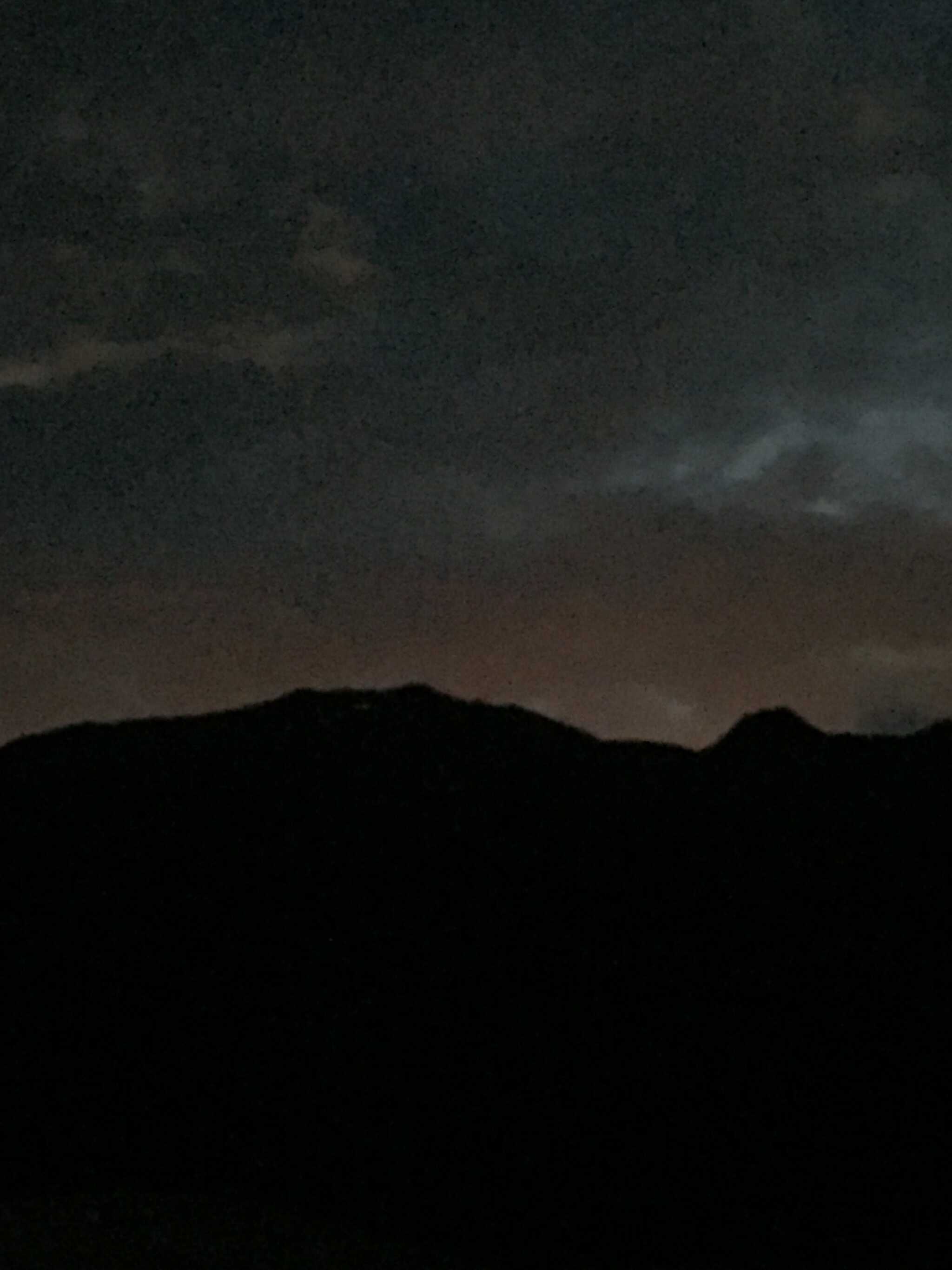 夕焼けの御嶽山