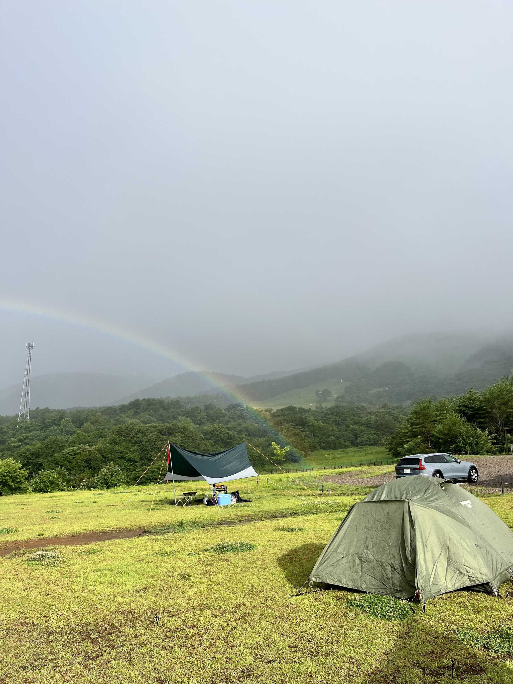 雨上がりの虹