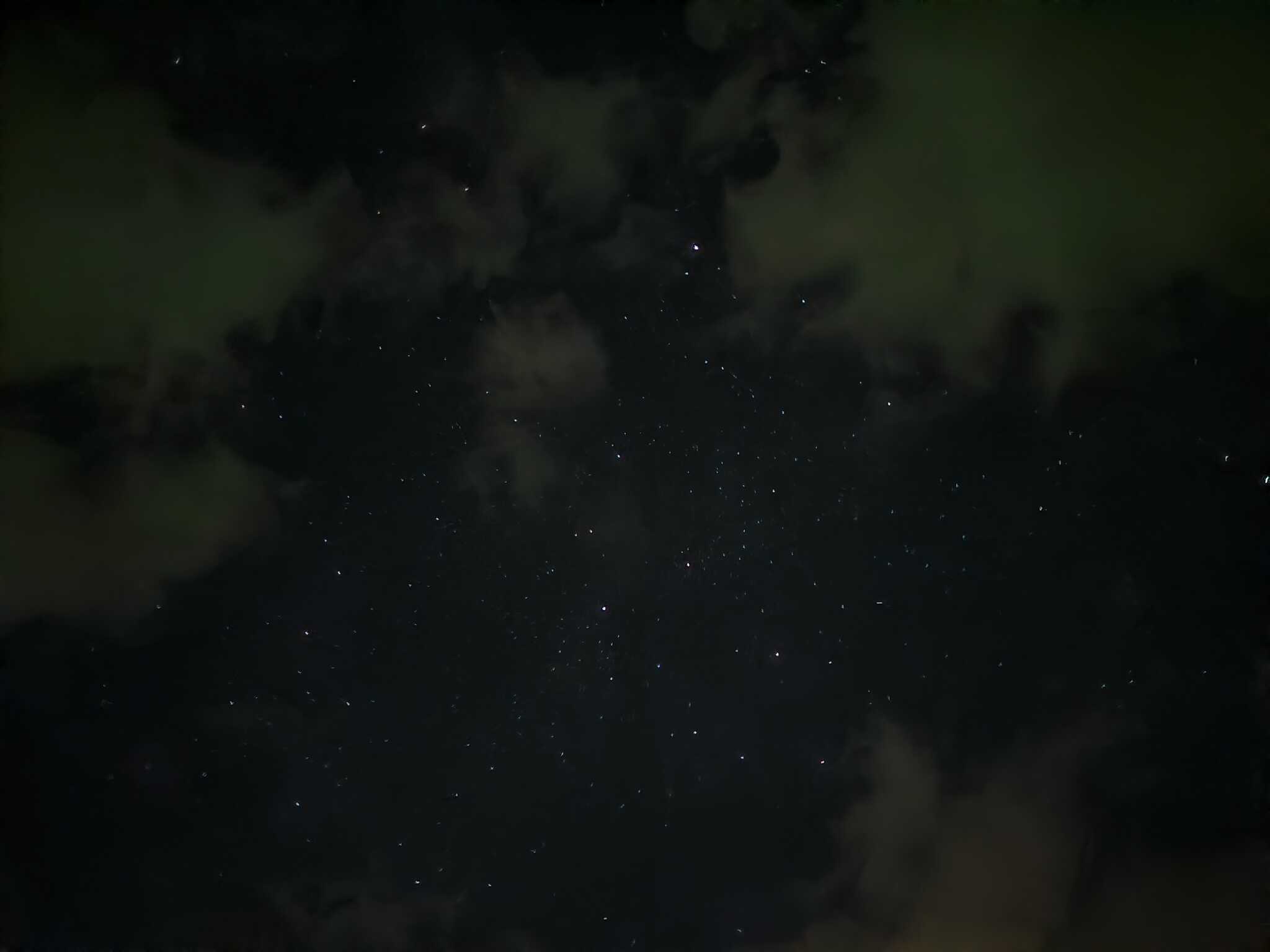 サイト上空の星空