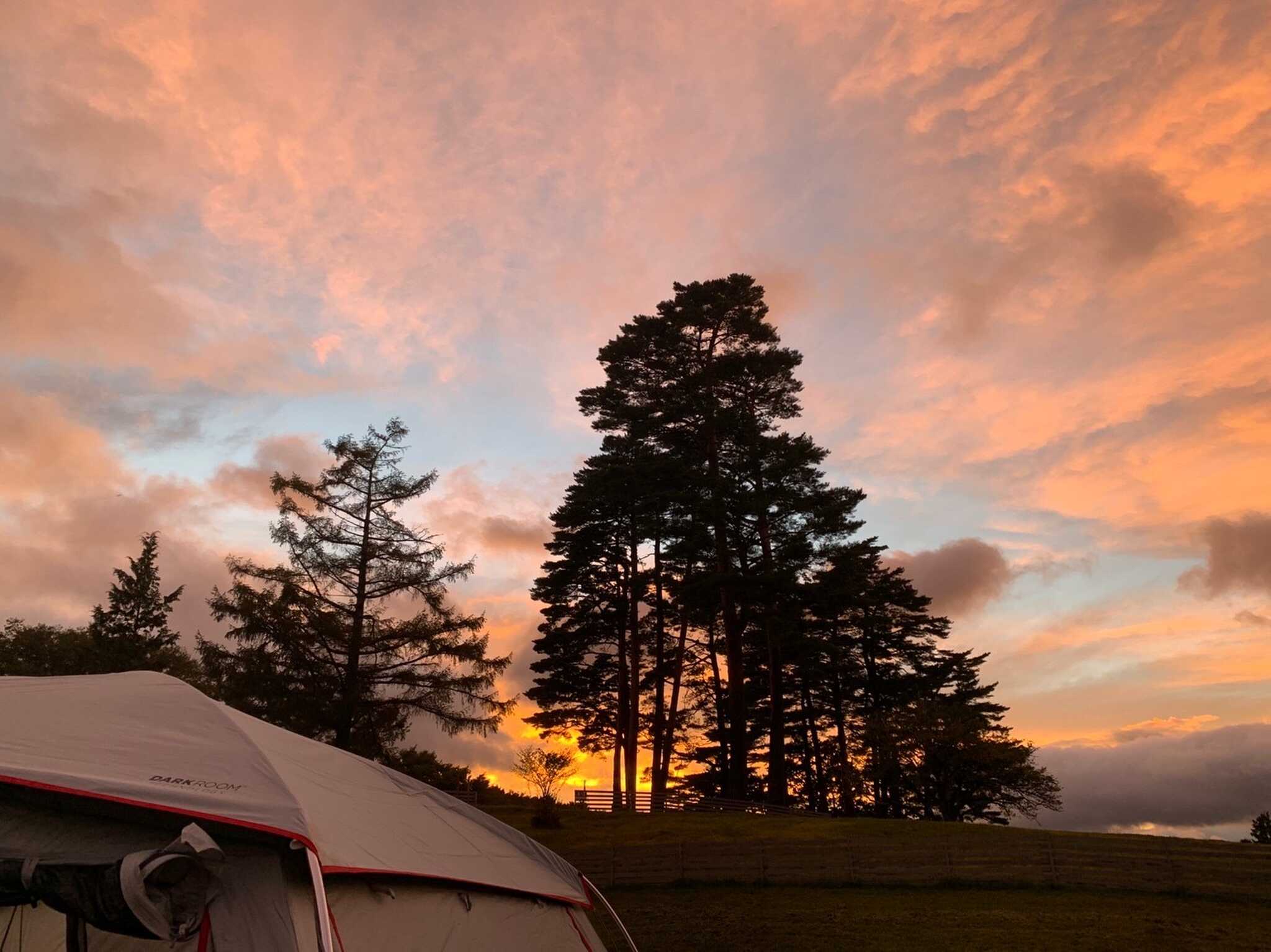 サイトから見た夕焼け