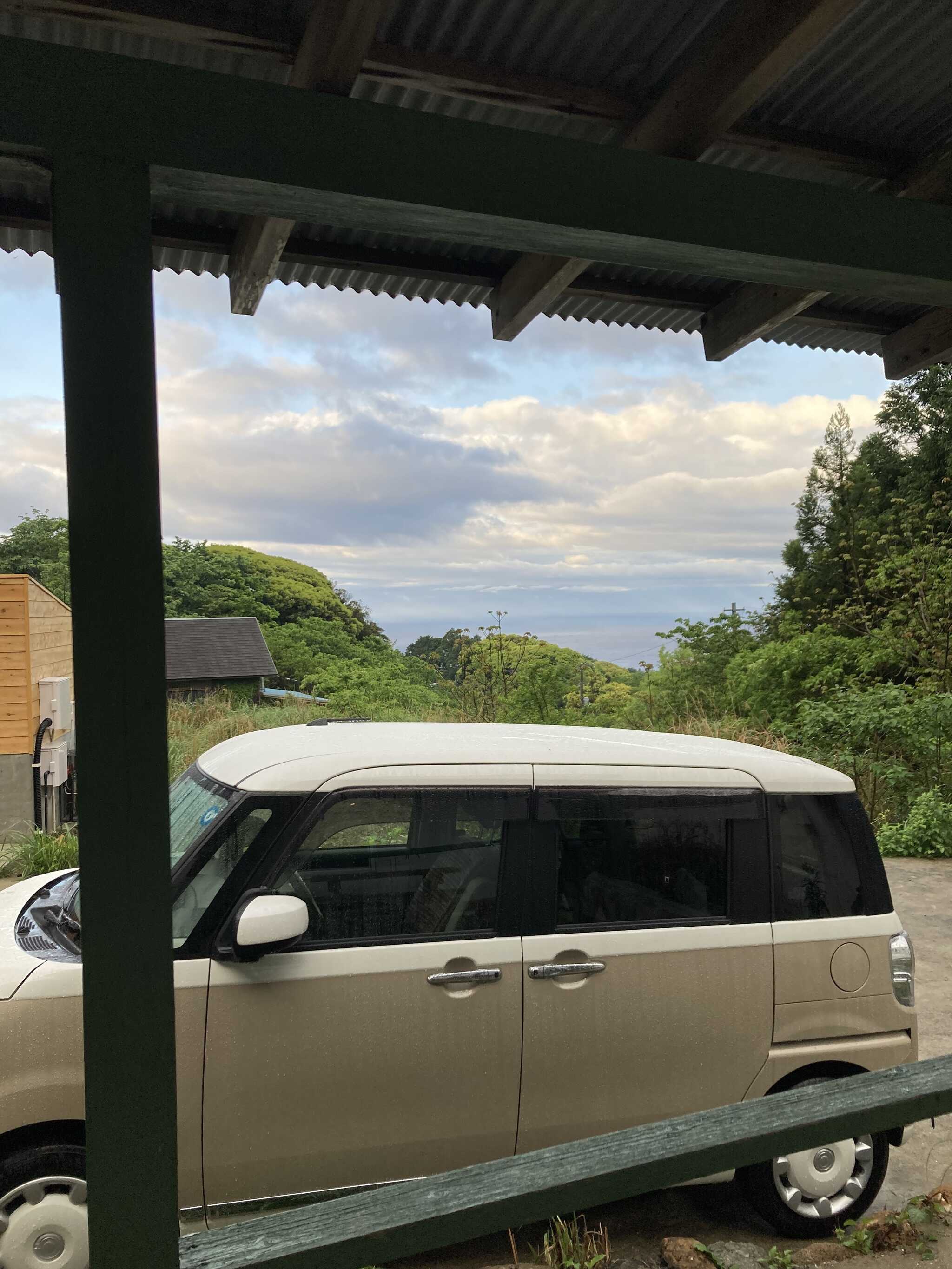玄関前の景色