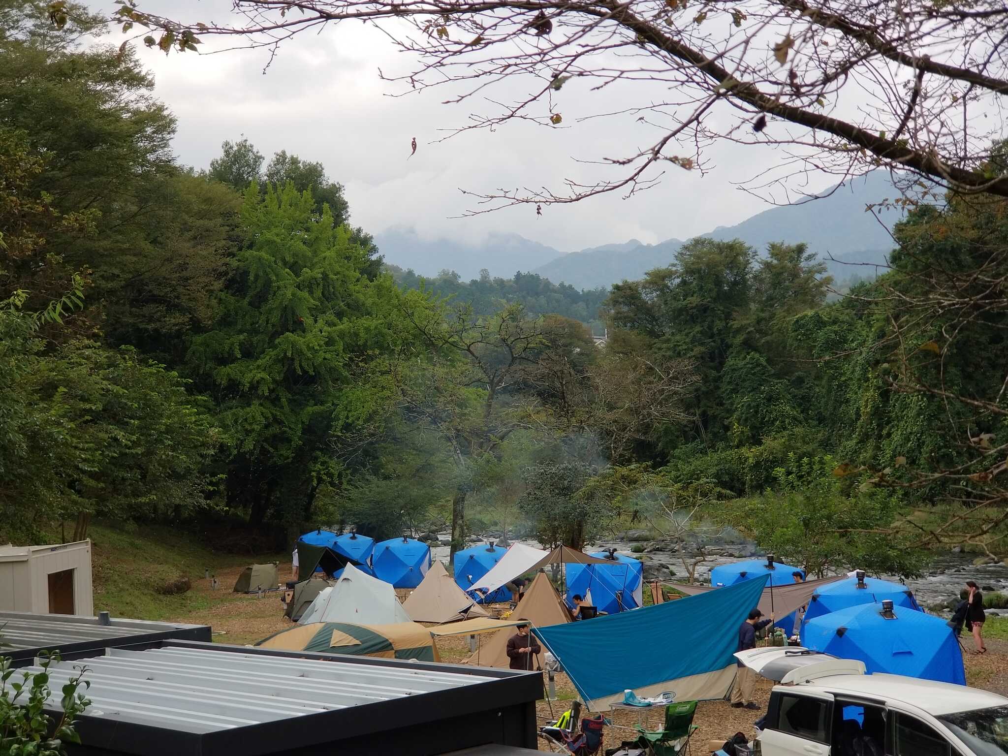 山と川が目の前でした!