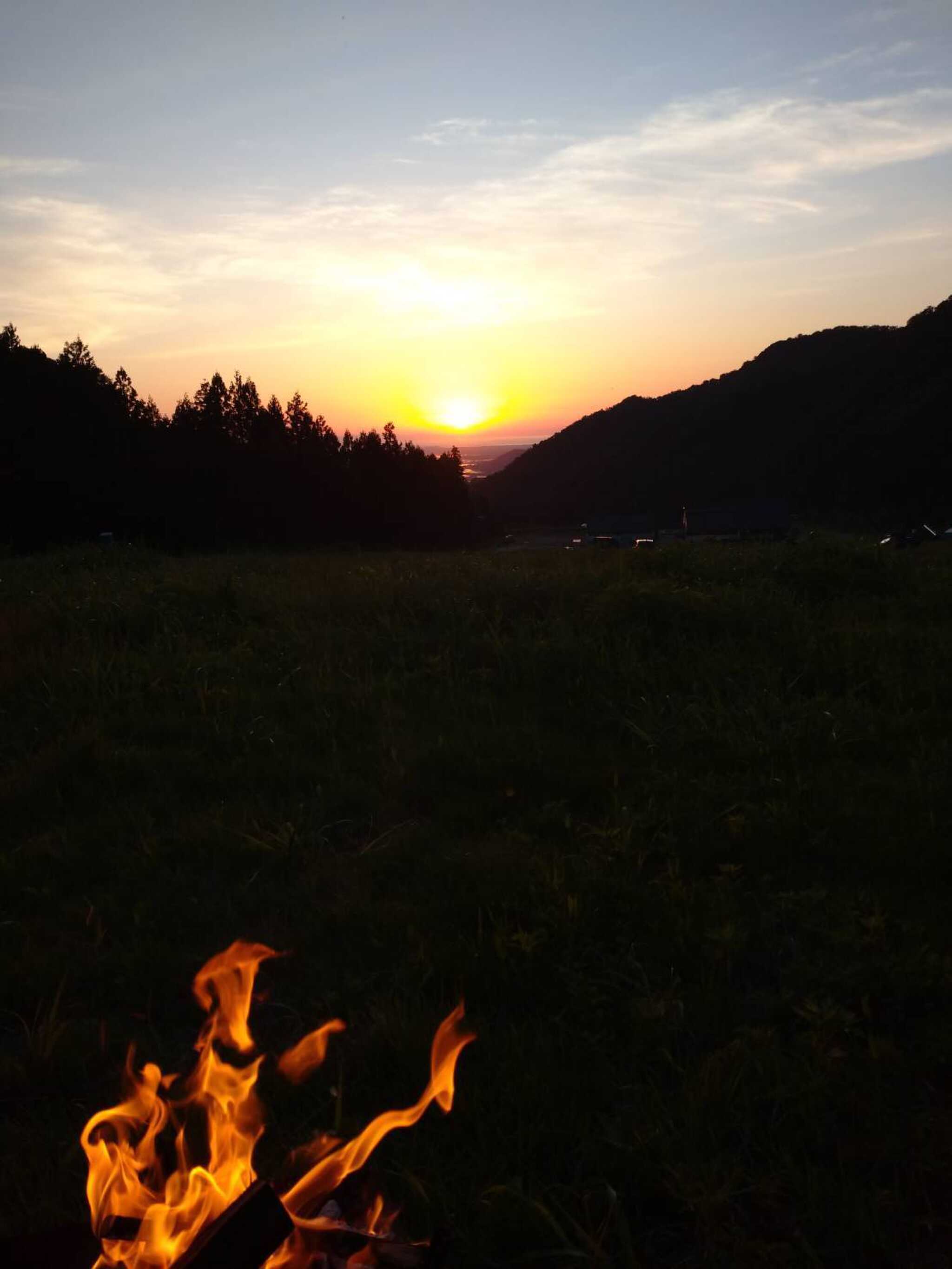 綺麗な夕日でした