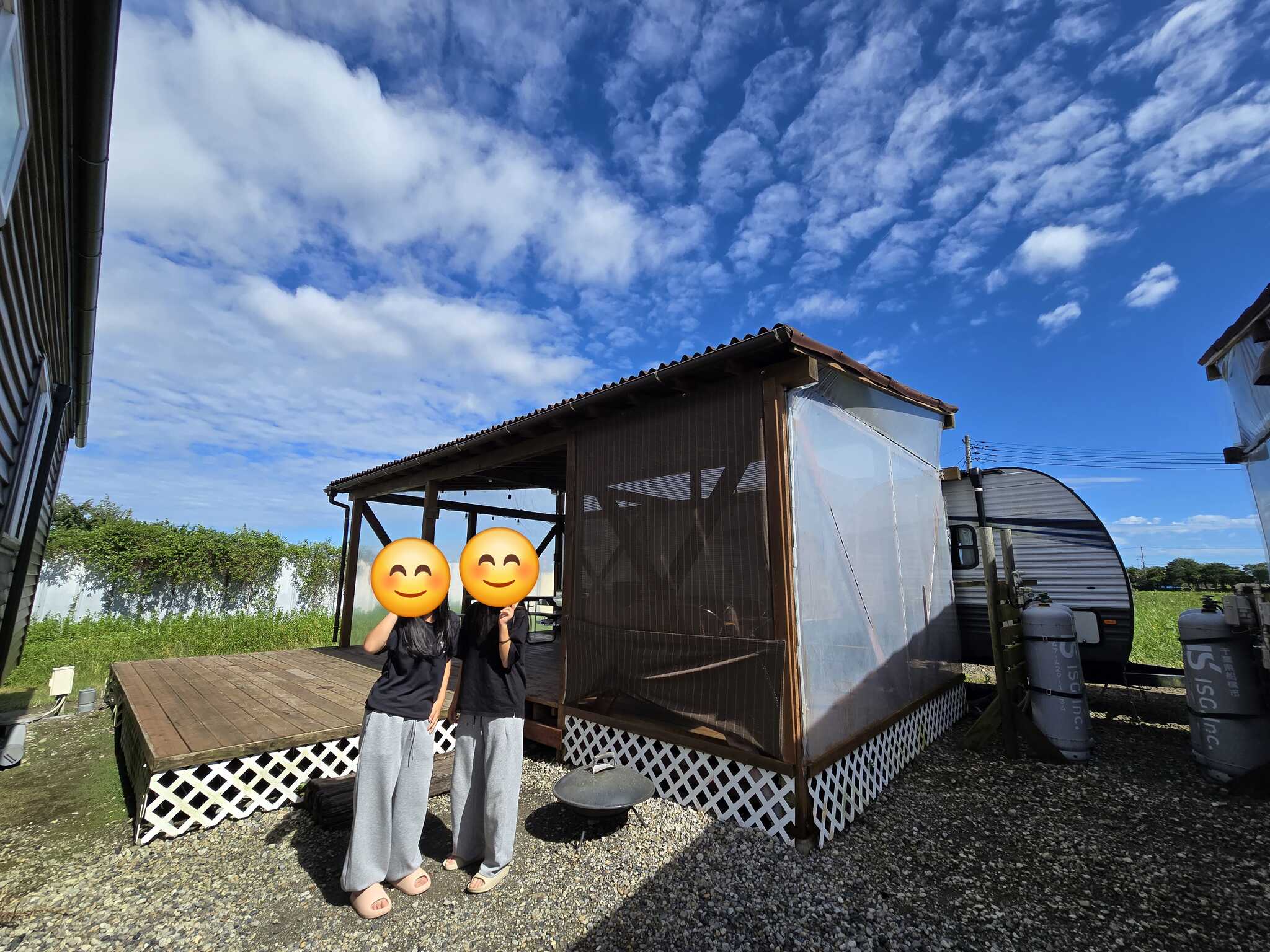 翌日の晴天 娘たちも喜んでました