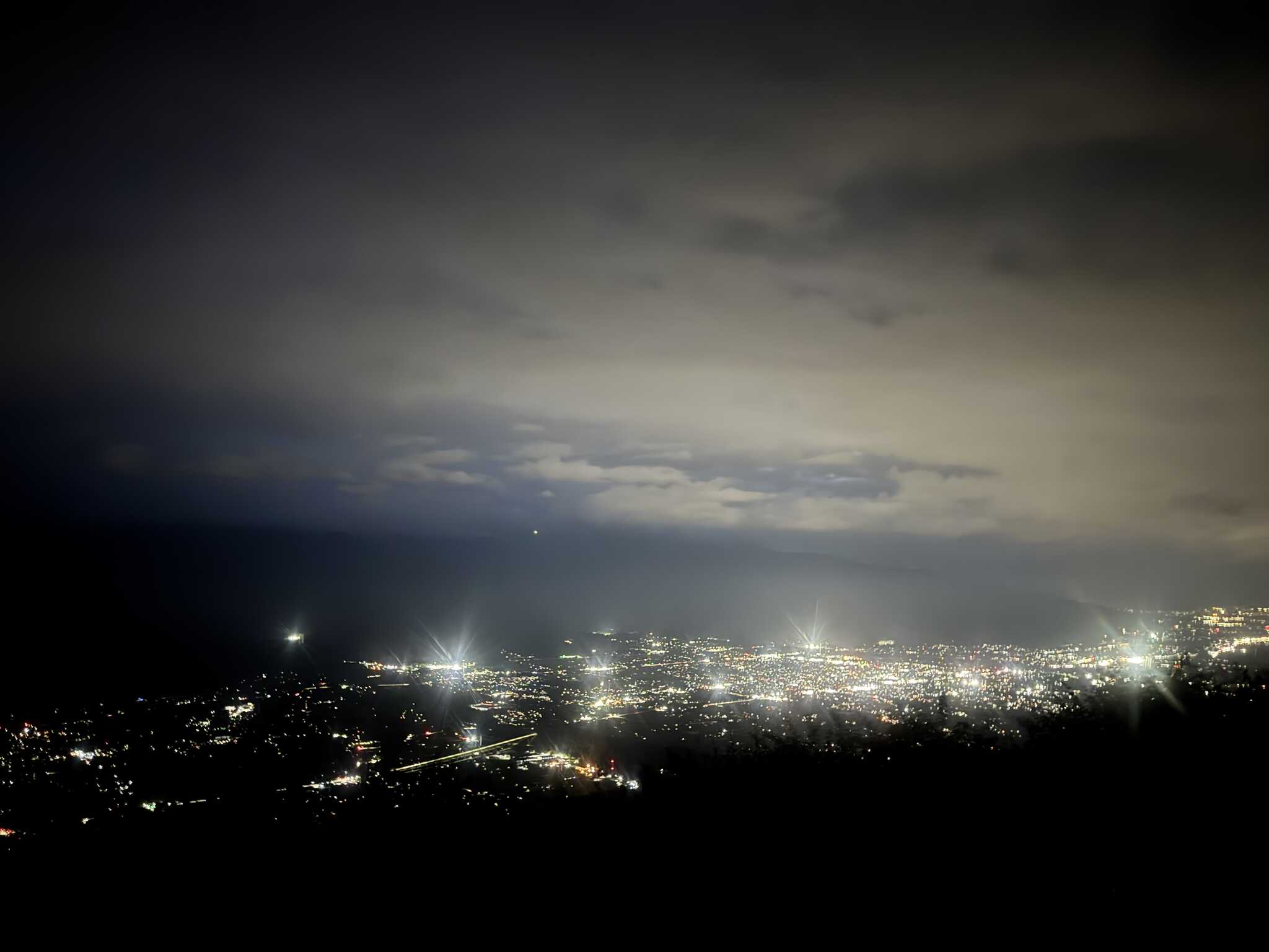 中央アルプス夜景