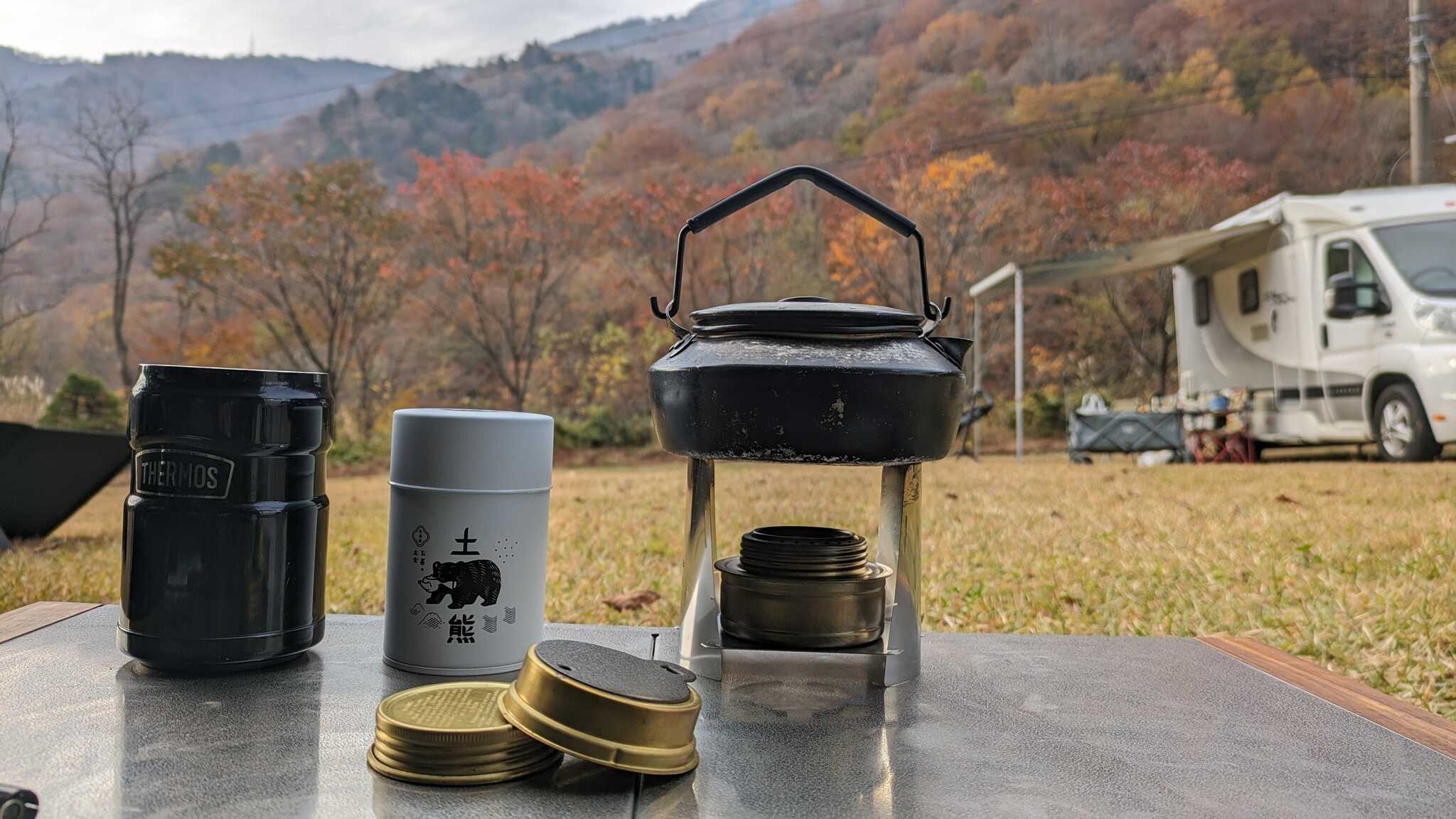 テントからの風景。
