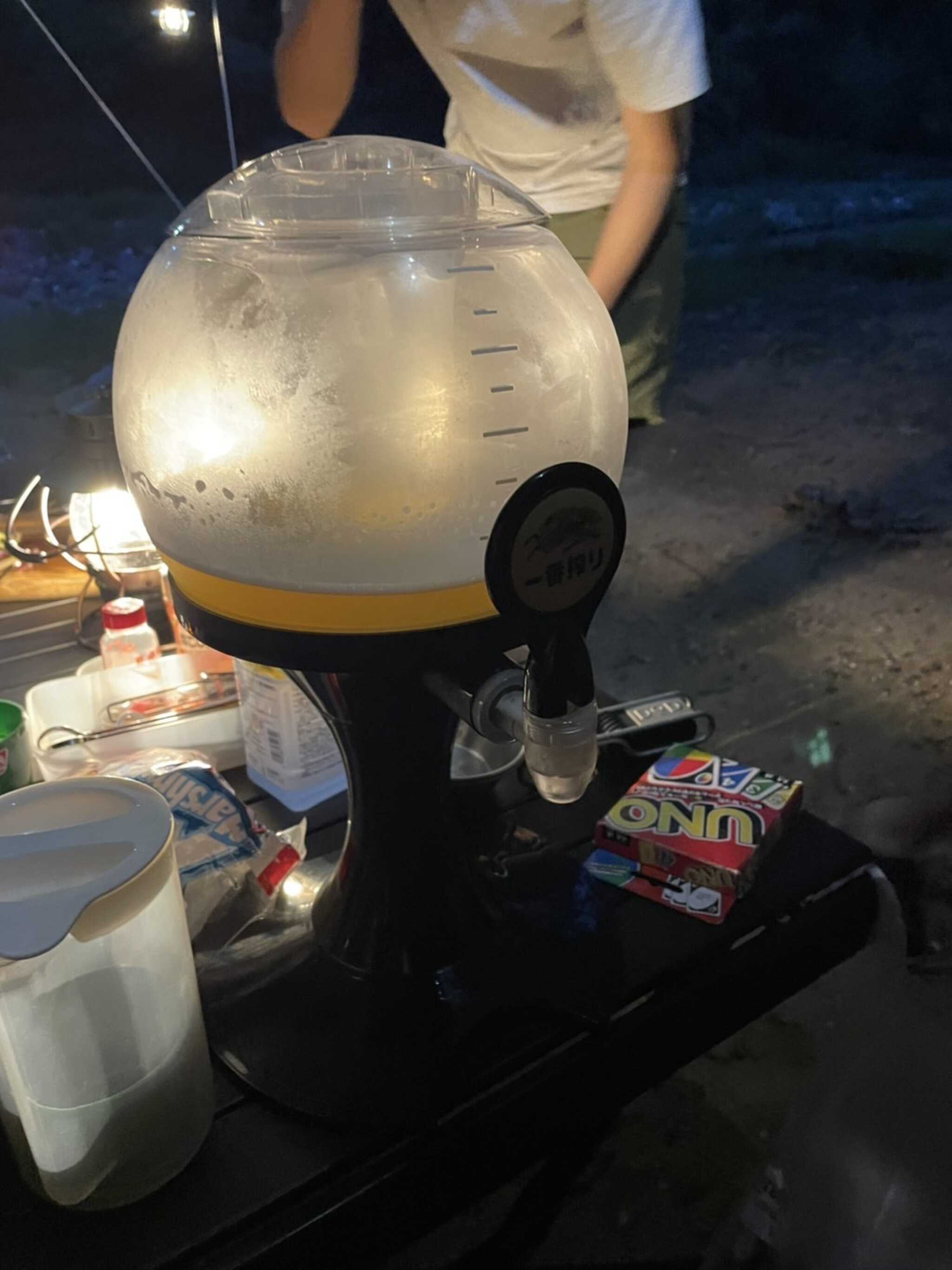 ビールサーバーは冷え冷え!