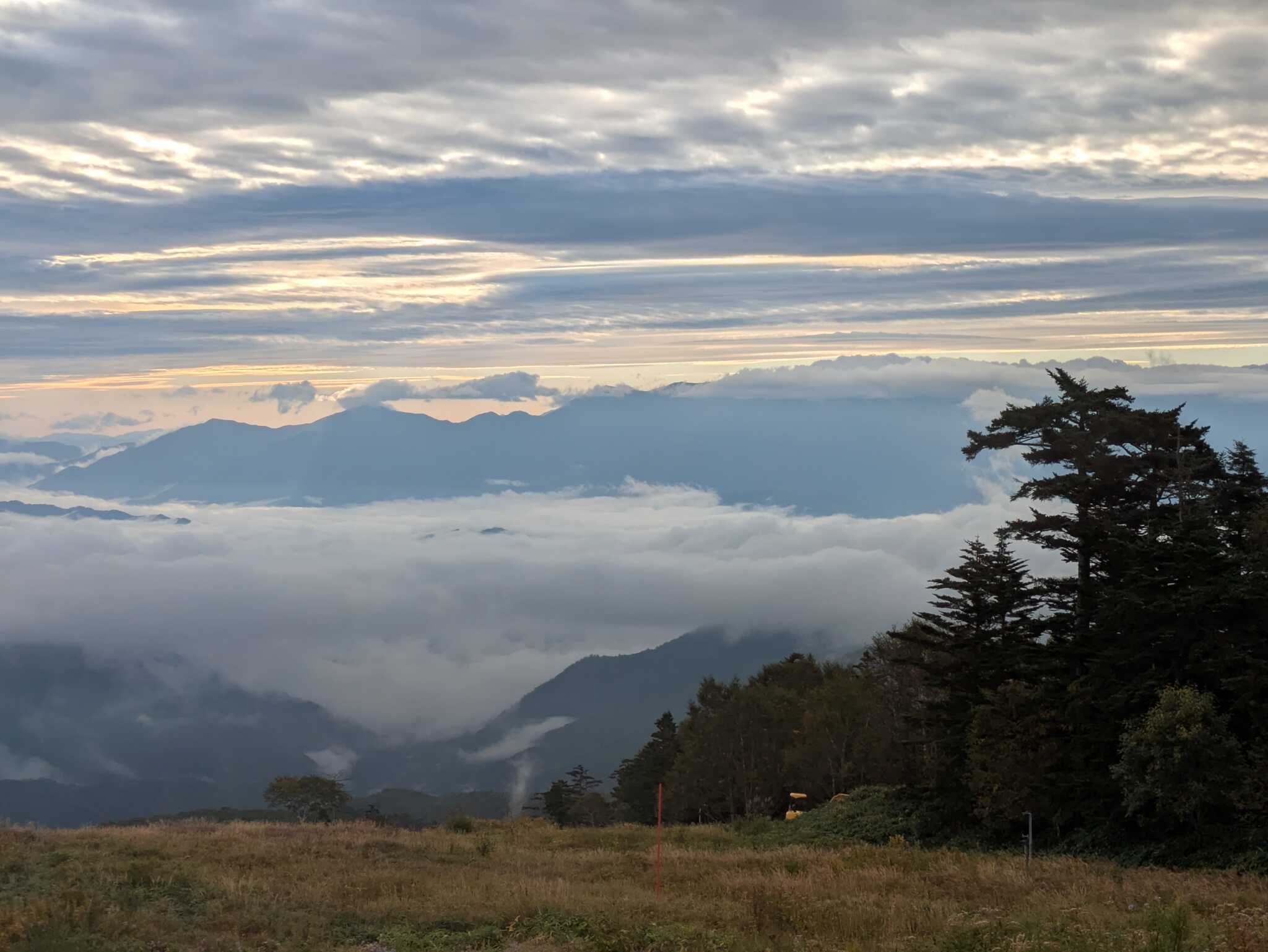 雲海と木曽駒ケ岳