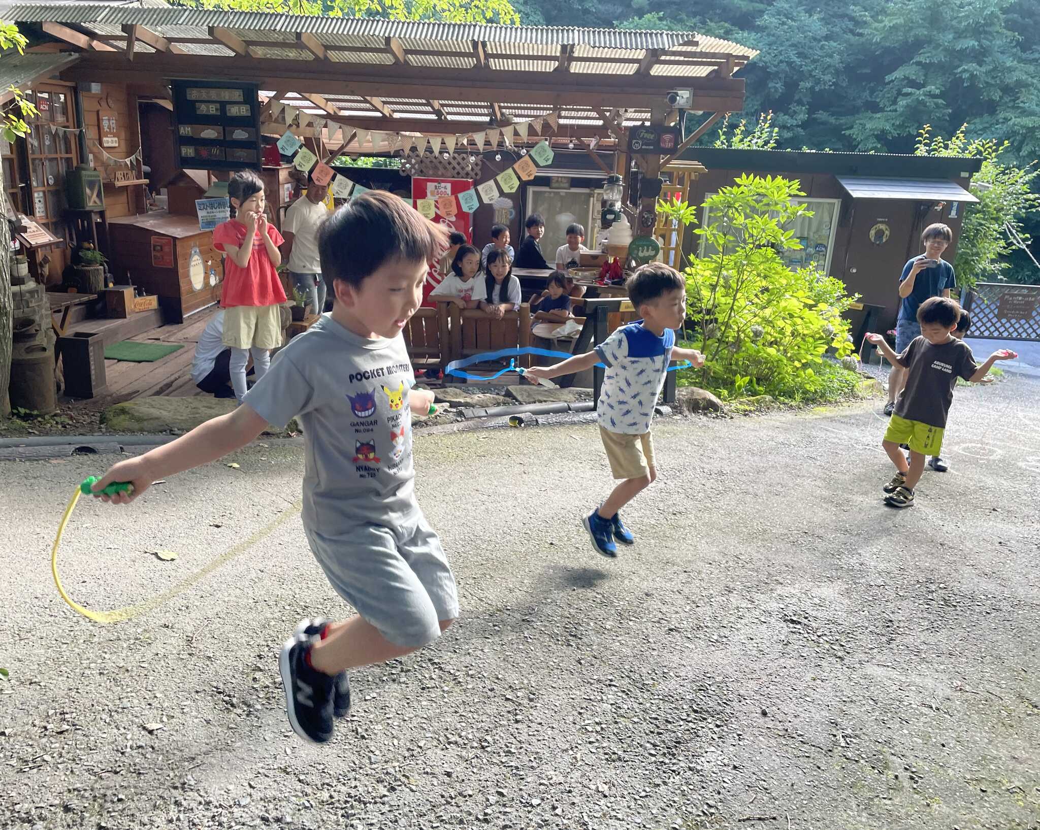 朝のなわとび大会