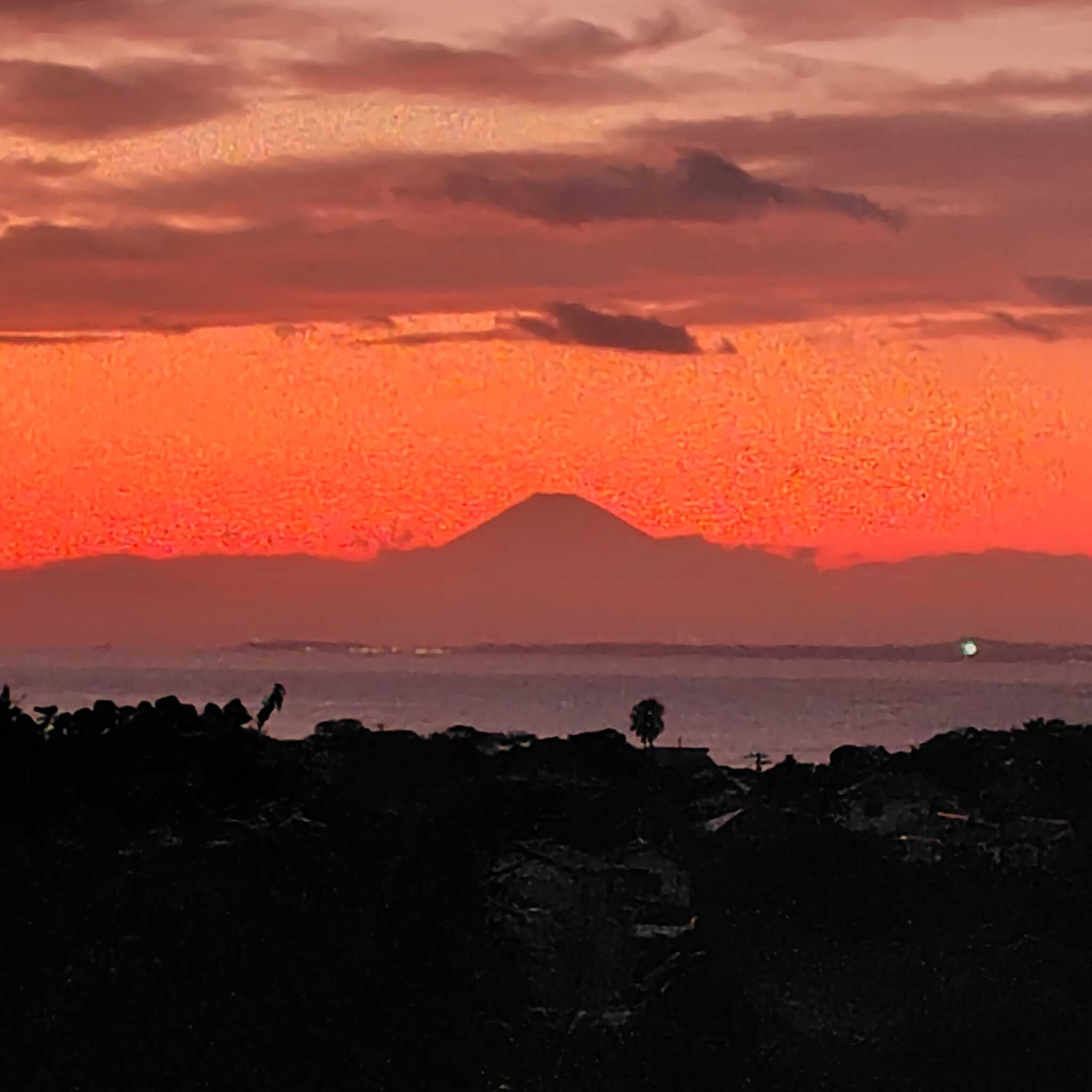 夕日