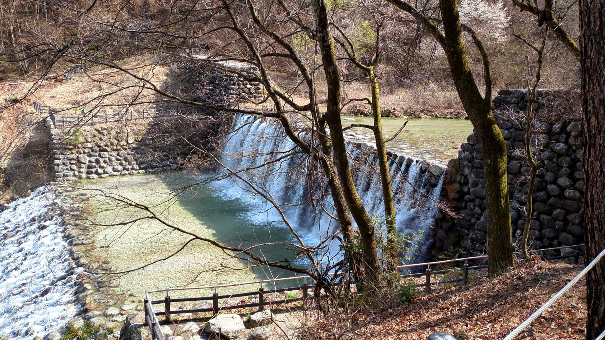 近くの川。