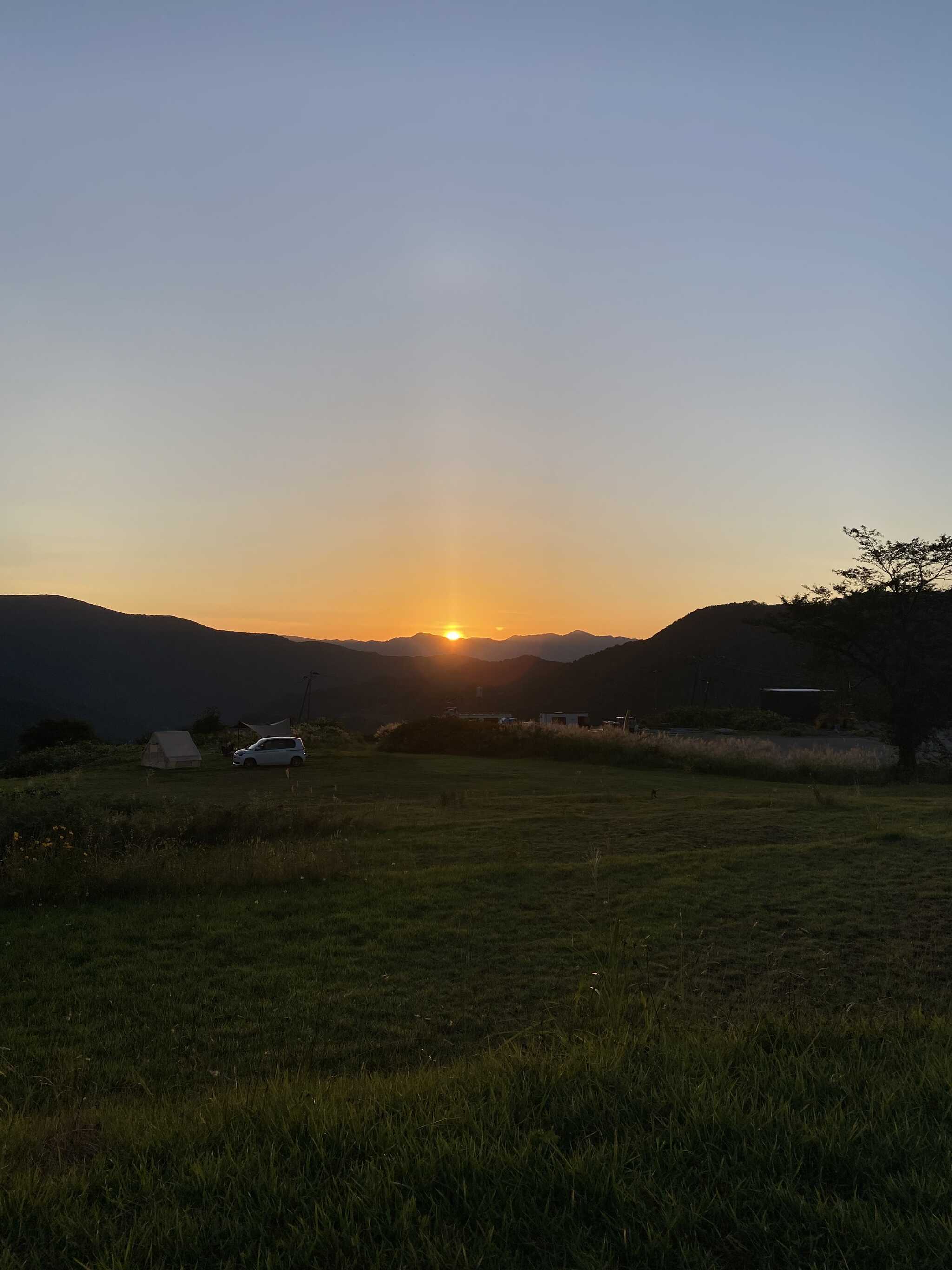 夕日