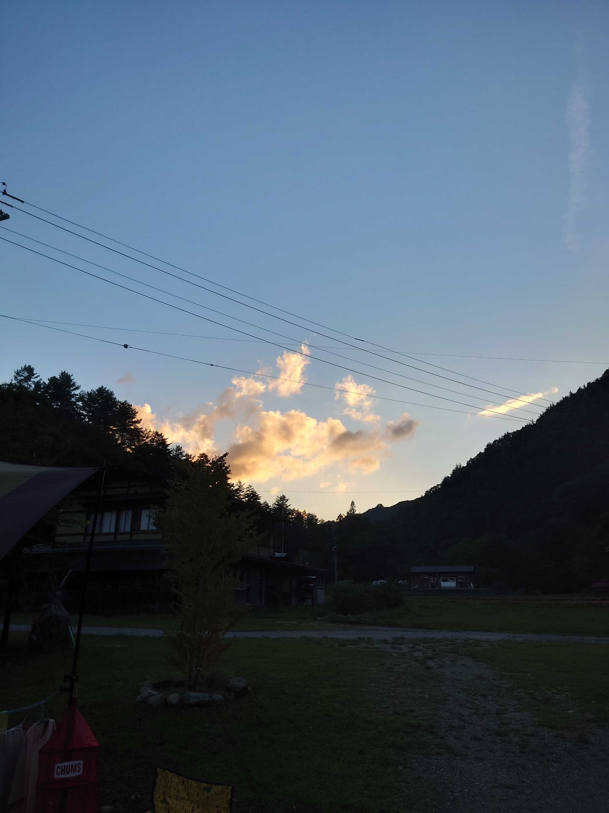 夕焼けが綺麗だった