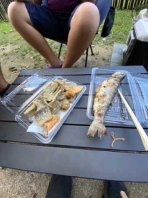 調理してもらった魚