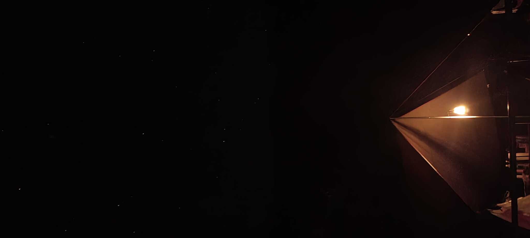 雲が晴れたら星が!