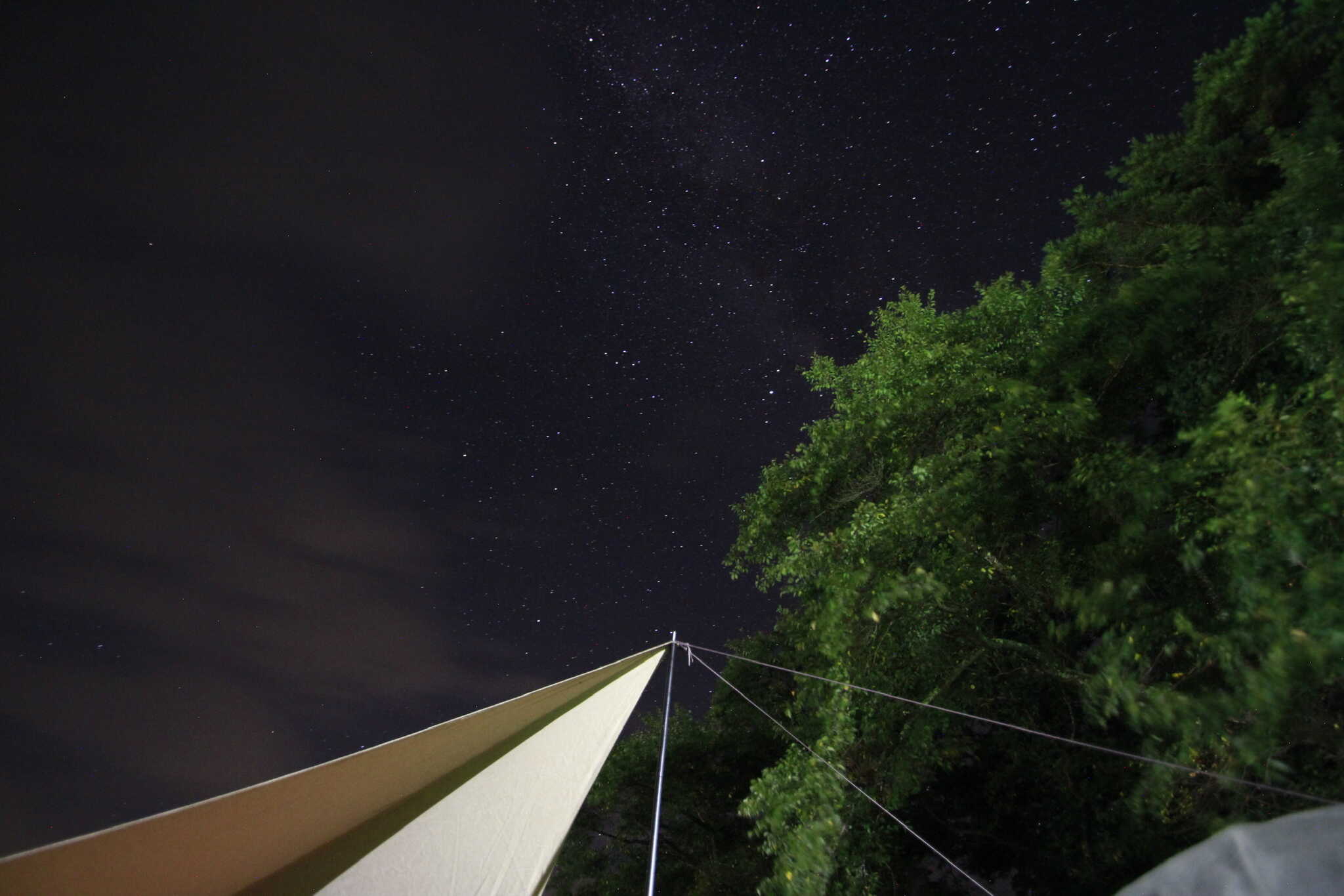雨の後の星空