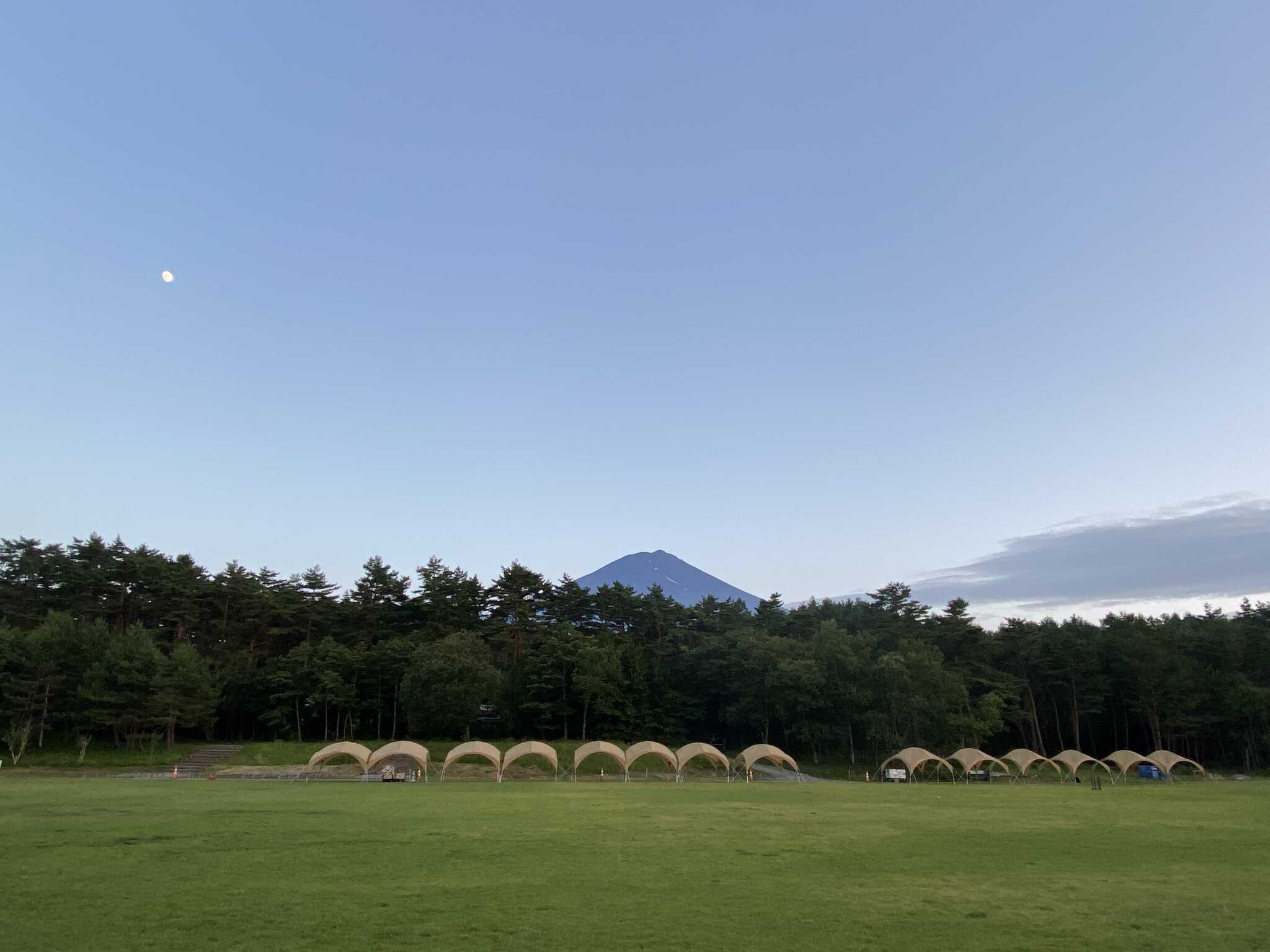 テントから、富士山もキレイに見えました!