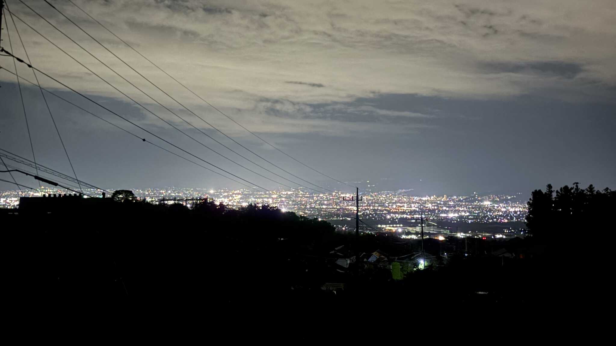 素敵な甲府盆地の夜景