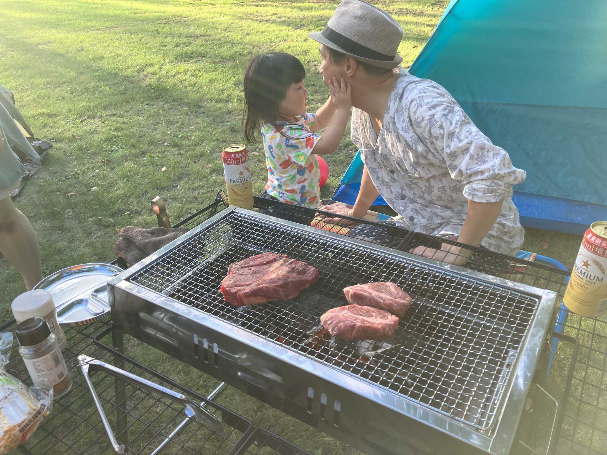 キャンプで焼肉