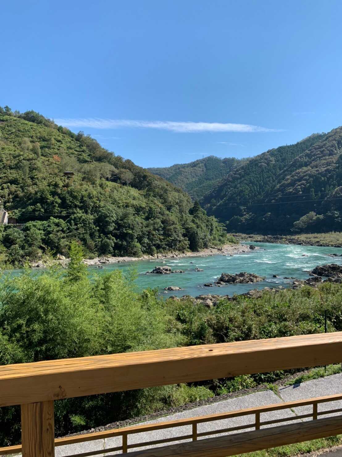 道の駅から見た四万十川