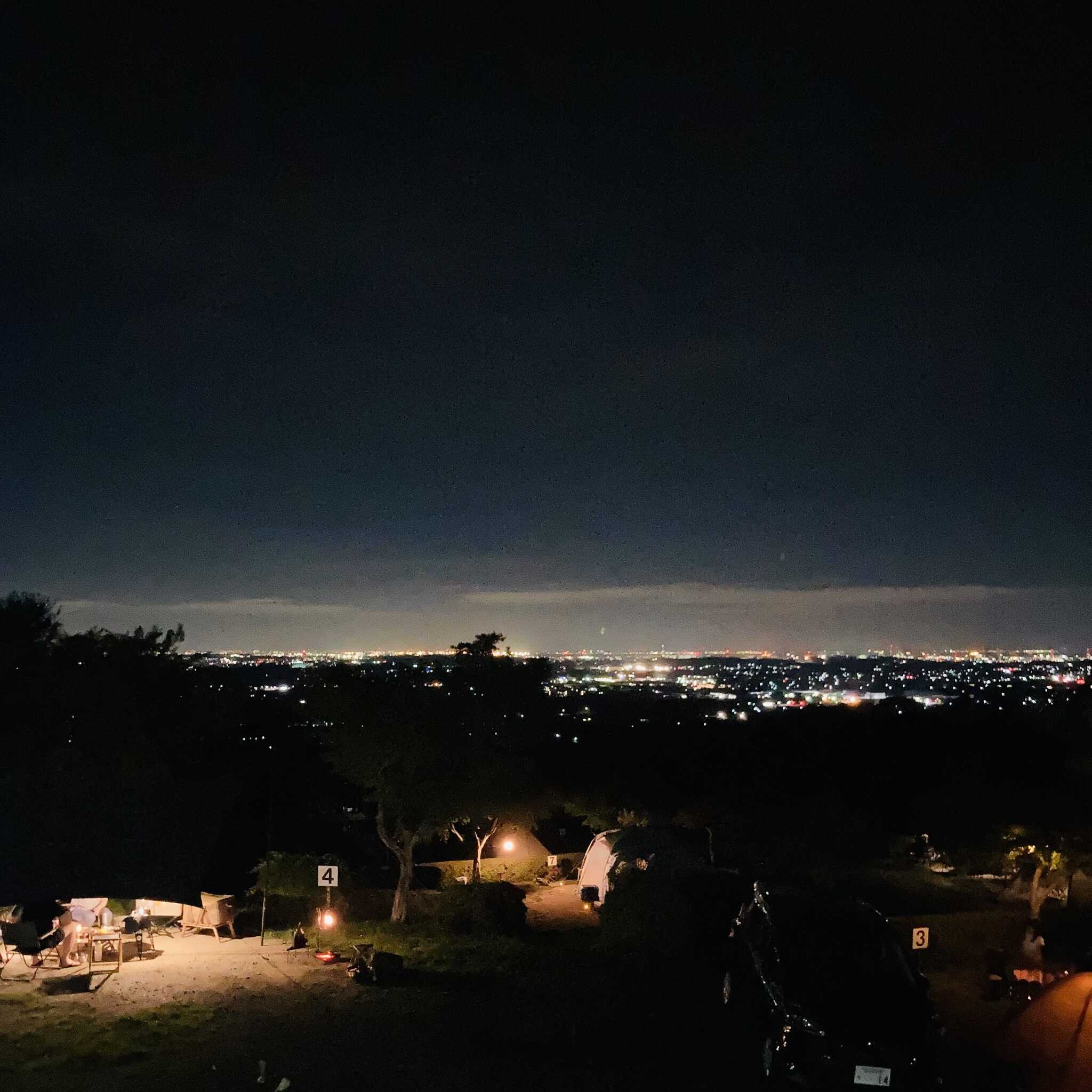 オートサイトからは夜景が最高!