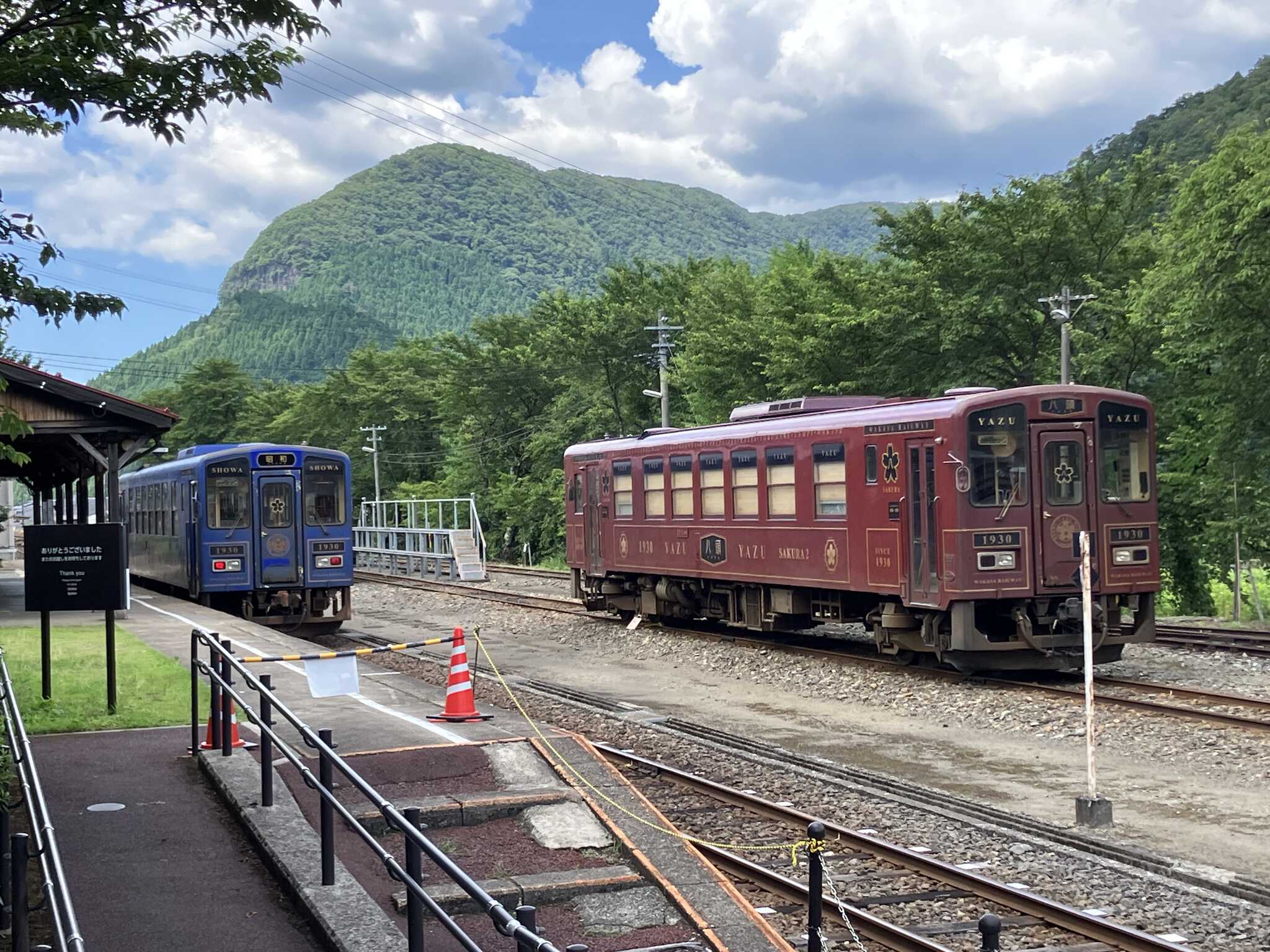 周辺情報「若桜駅の風景」