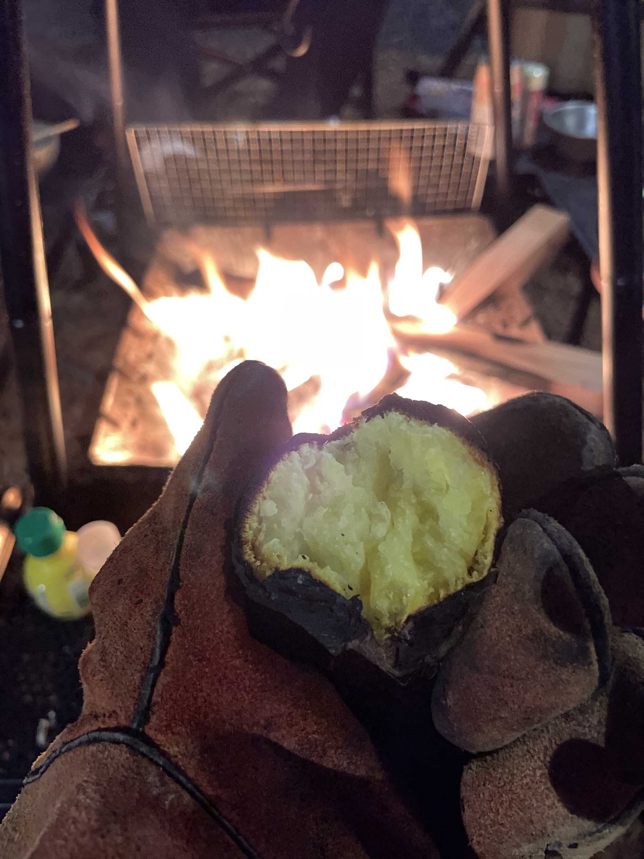 焼き芋焼きました!