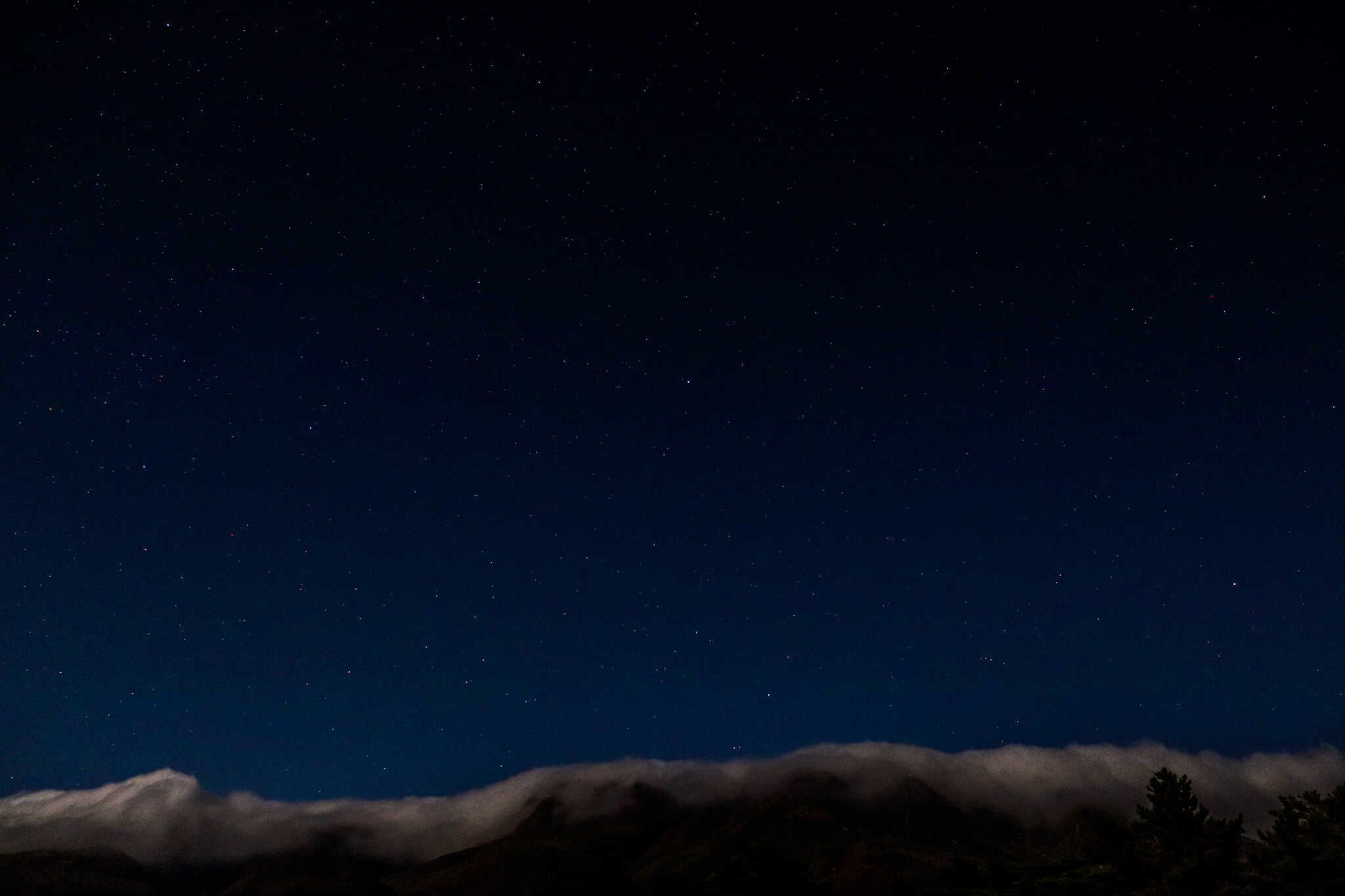 夜空 九重連山