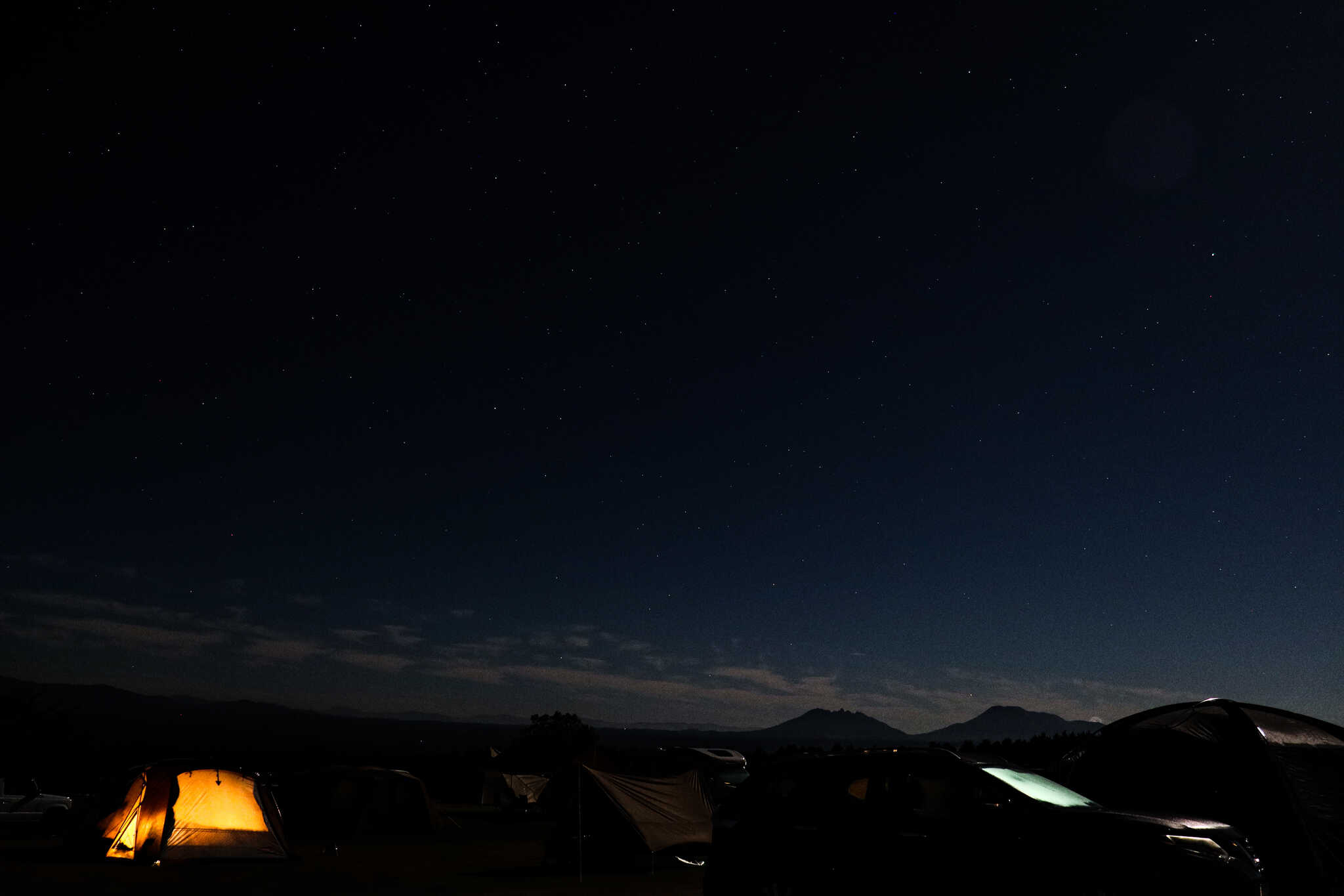 夜空 阿蘇山