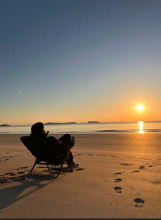 夕日