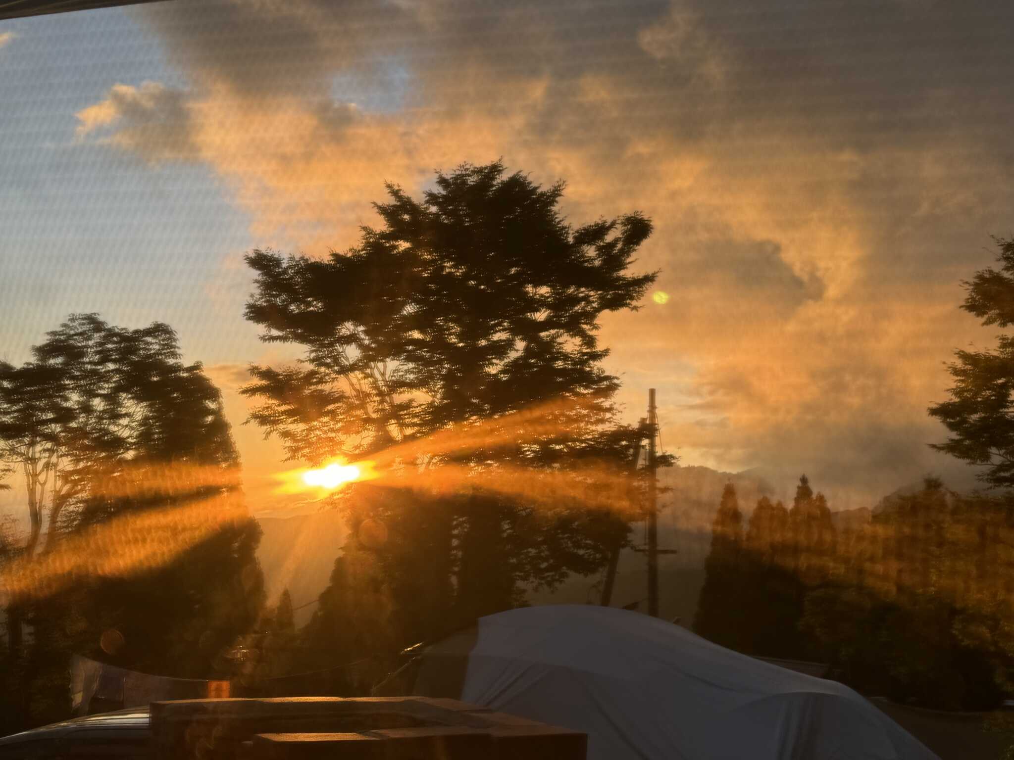 夕日がとても綺麗でした