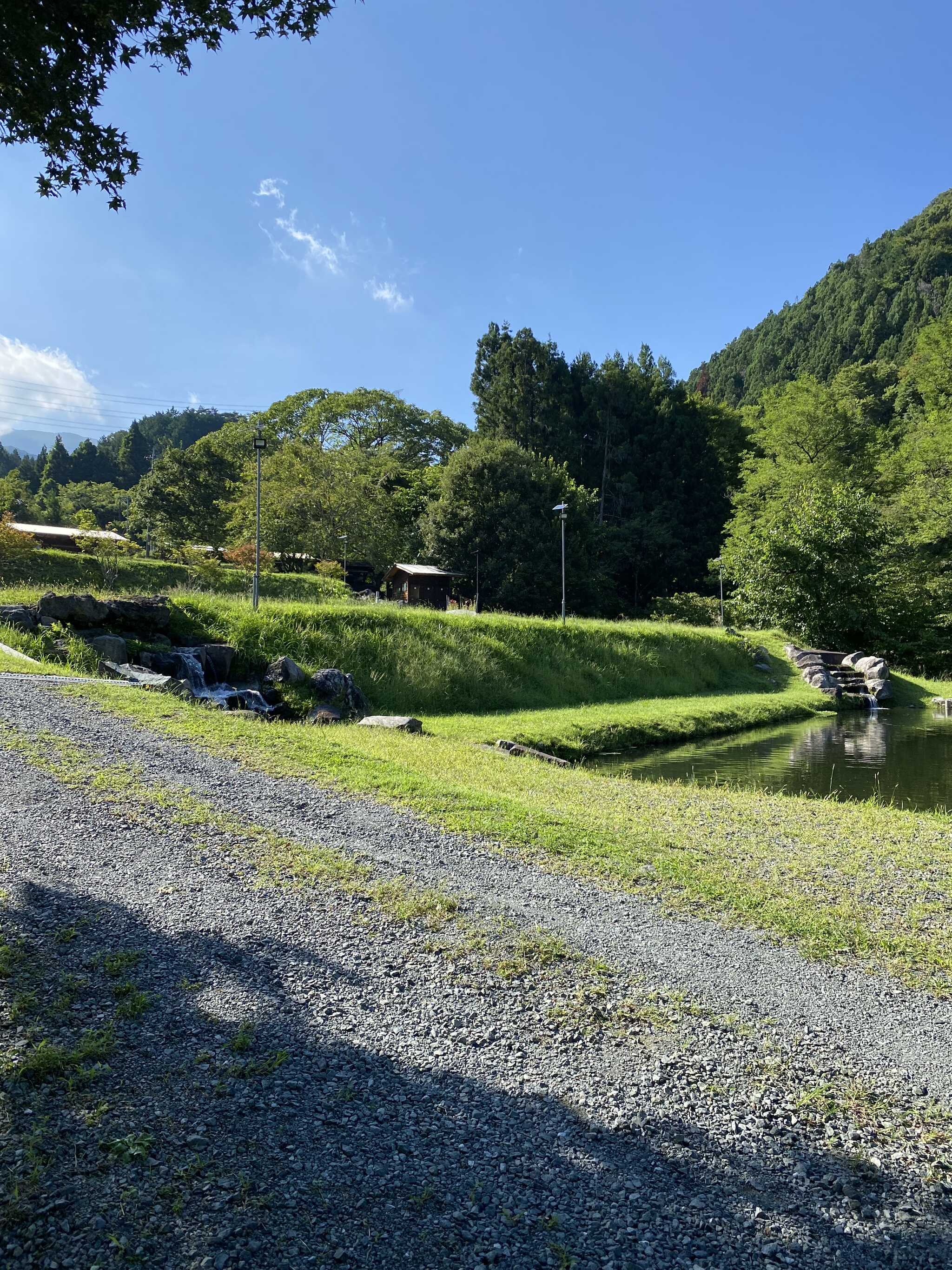 目の前が釣り堀