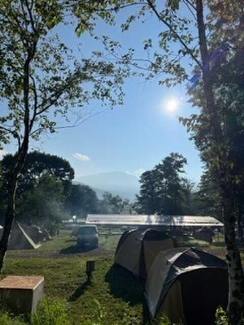 区画サイトからの景色