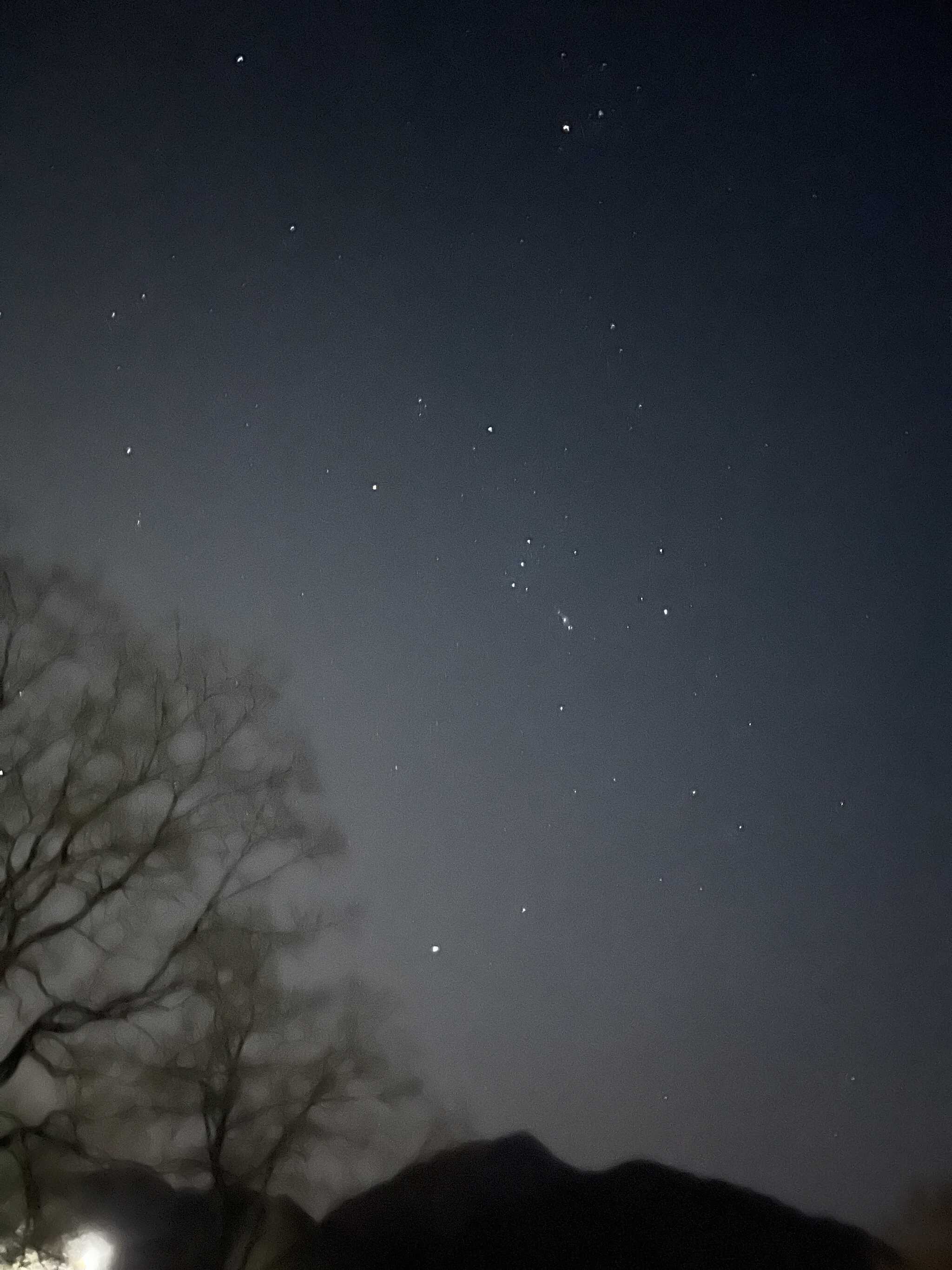 初日は天気良かったので星が綺麗でした