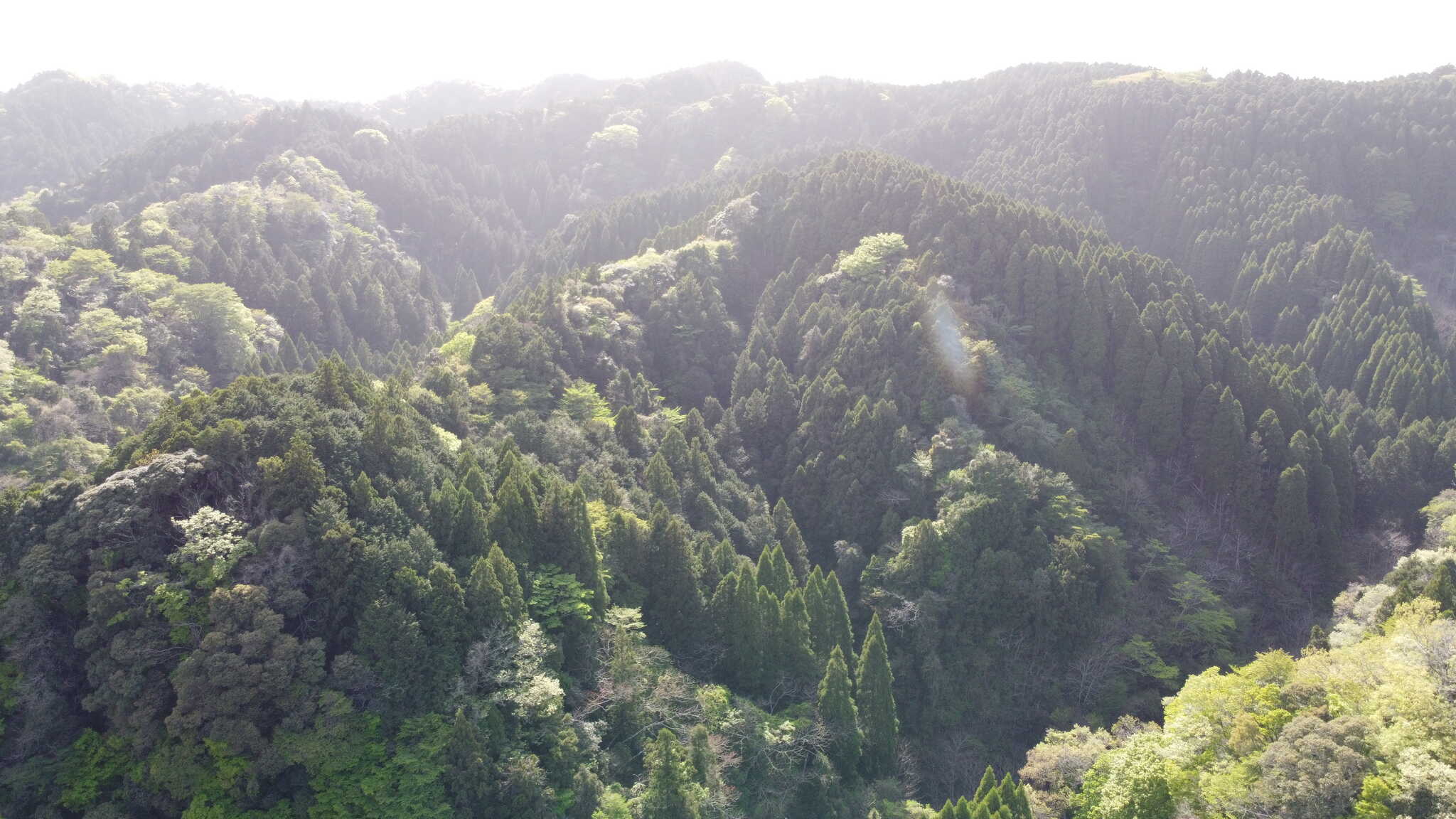 周りの山々(100m上空より)各所許可済で飛行