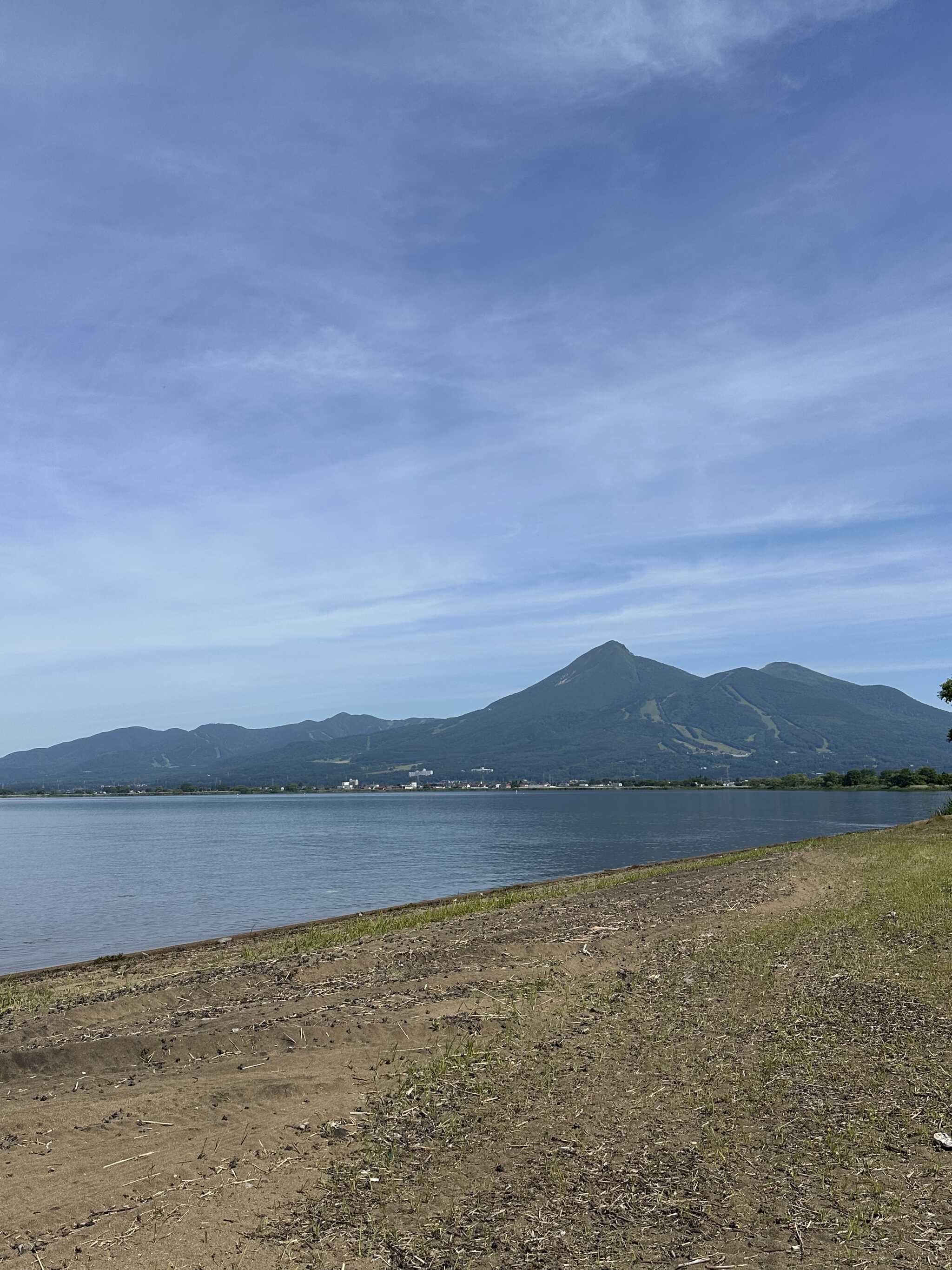 猪苗代湖と磐梯山