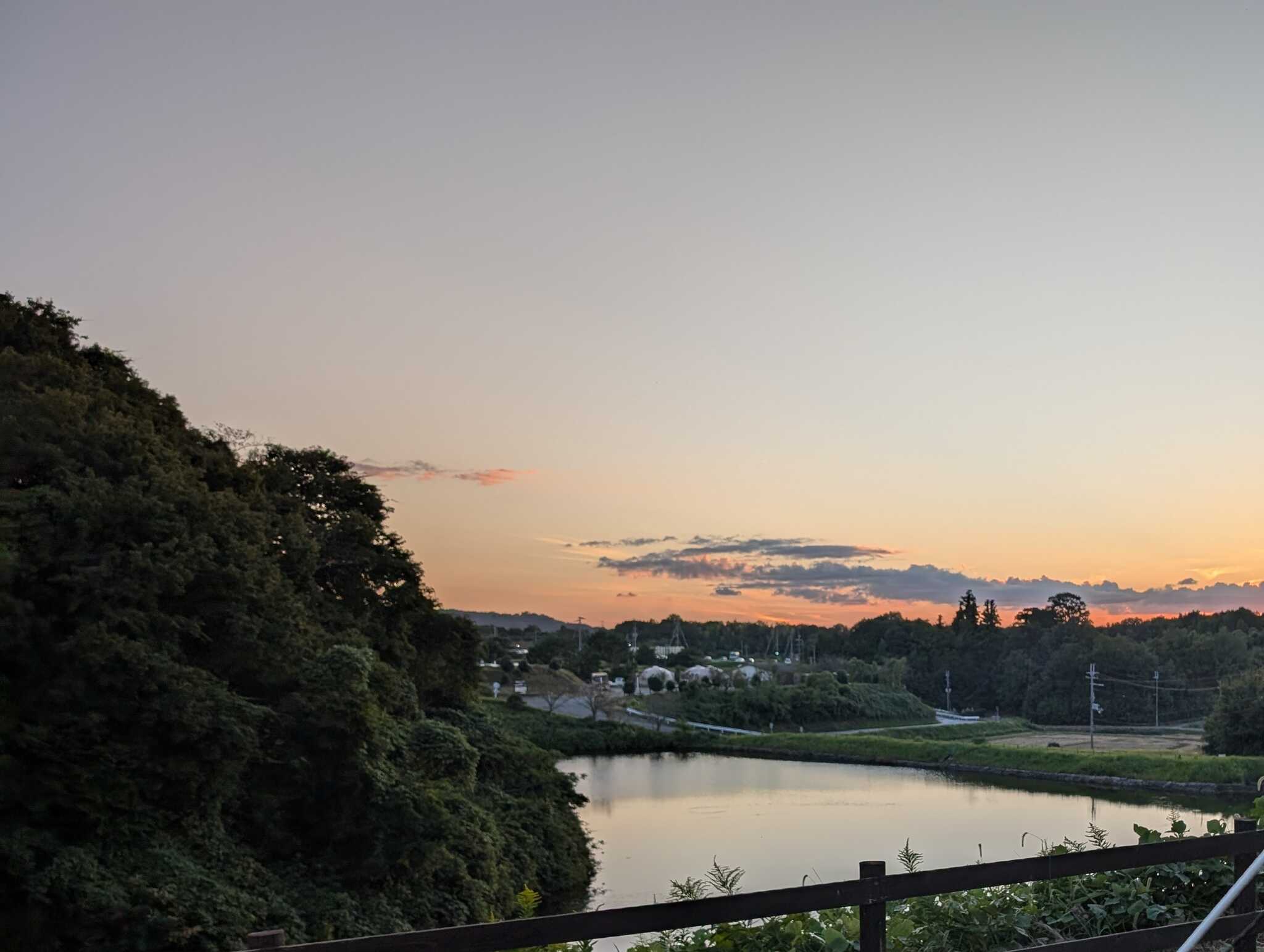 夕日が綺麗です