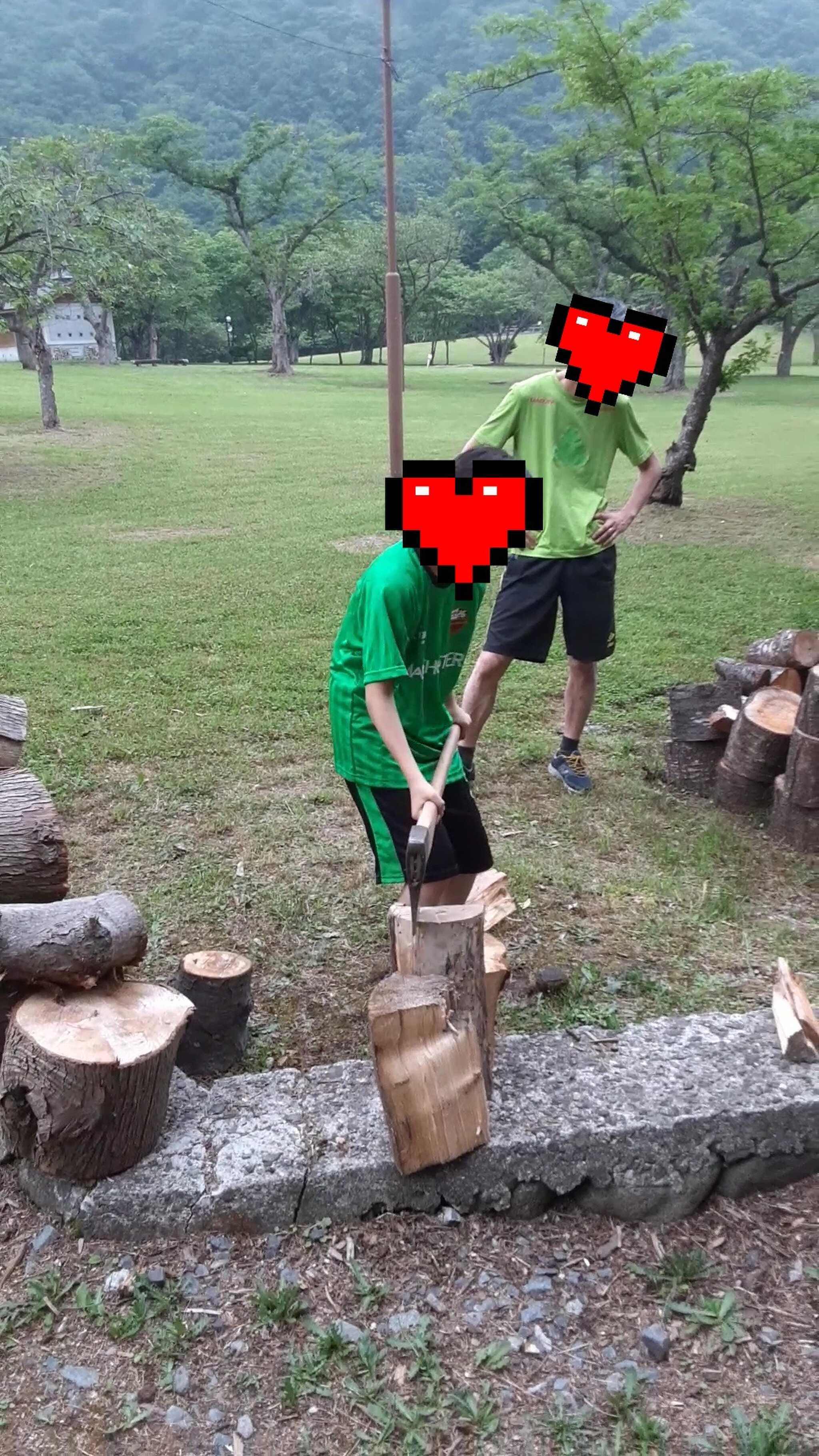 薪割り