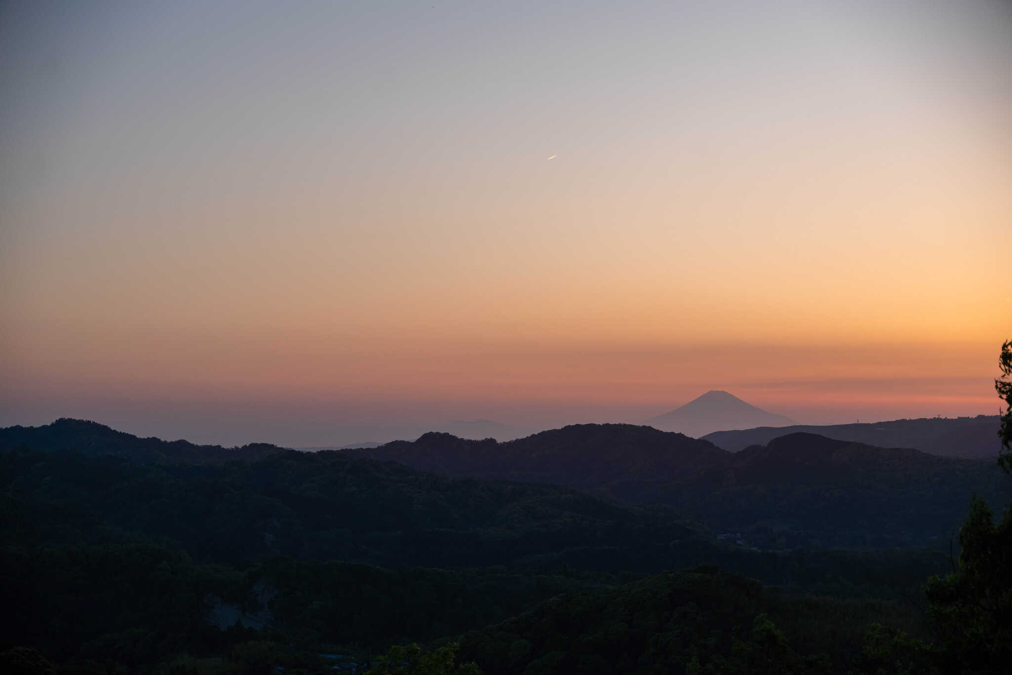 山頂展望台からの富士山