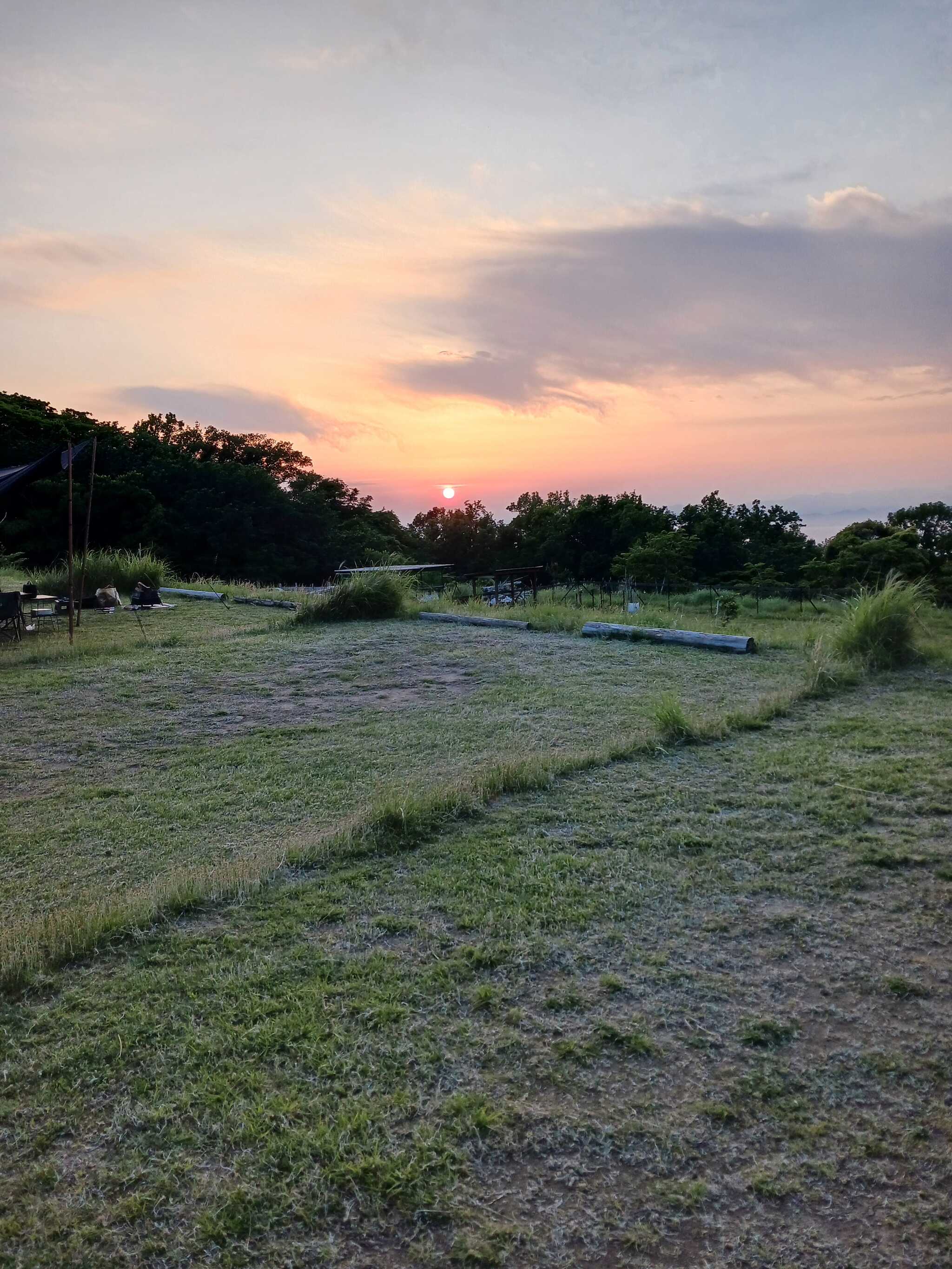 サイトからの夕陽