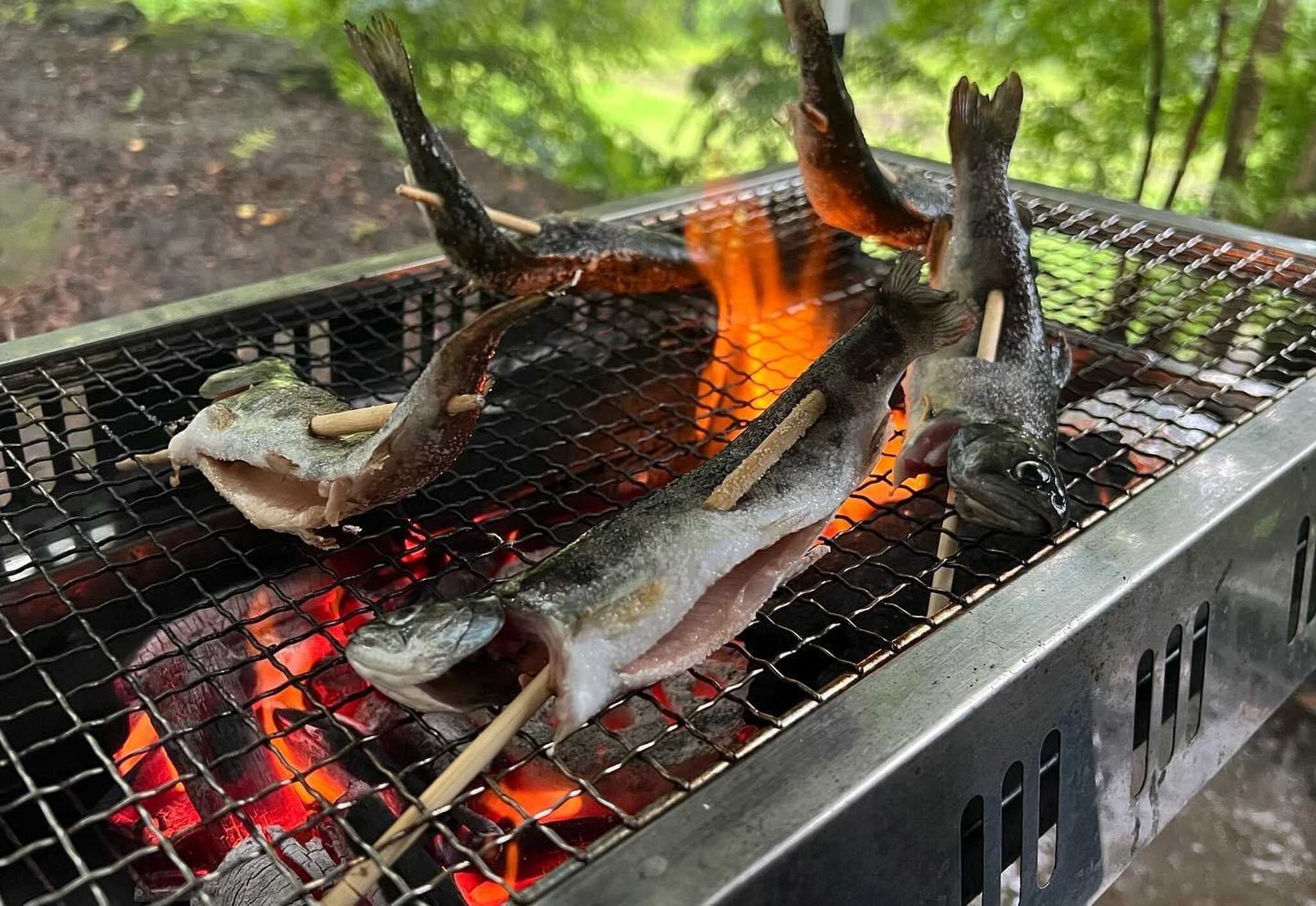 ヤマメの塩焼き