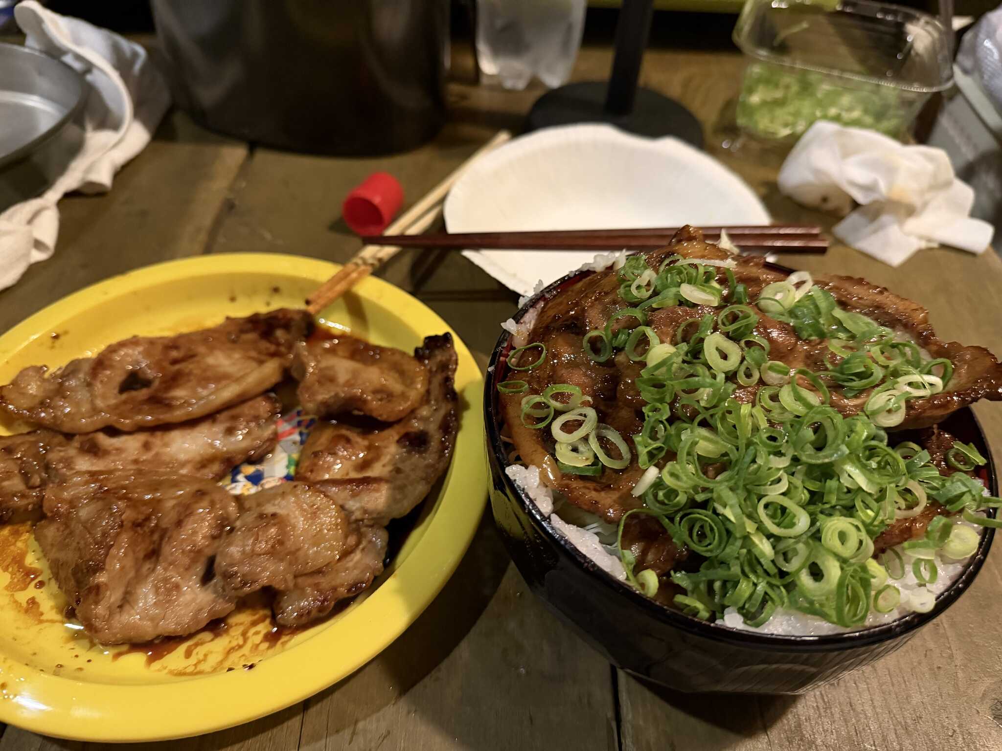 帯広豚丼にキャビンで